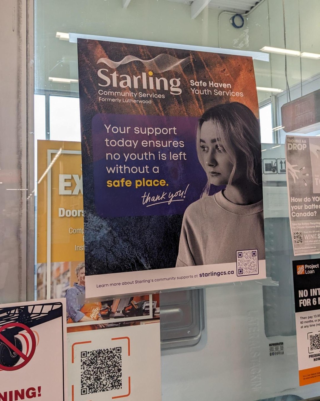 The #OrangeDoorProject campaign supports organizations across Canada who are helping youth experiencing homelessness. When you donate $3, $5, or $10 in-store at Home Depot (Kitchener Sunrise Centre) or online, you’re supporting Starling Safe Haven Youth Services.
Donate online or in-store from now until December 21!
Visit: https://ow.ly/LU3v50XqHTQ to donate online!
@HomeDepotCanada #OrangeDoorProject #THDCF #StarlingSafeHavenYouthServices #SafeHaven