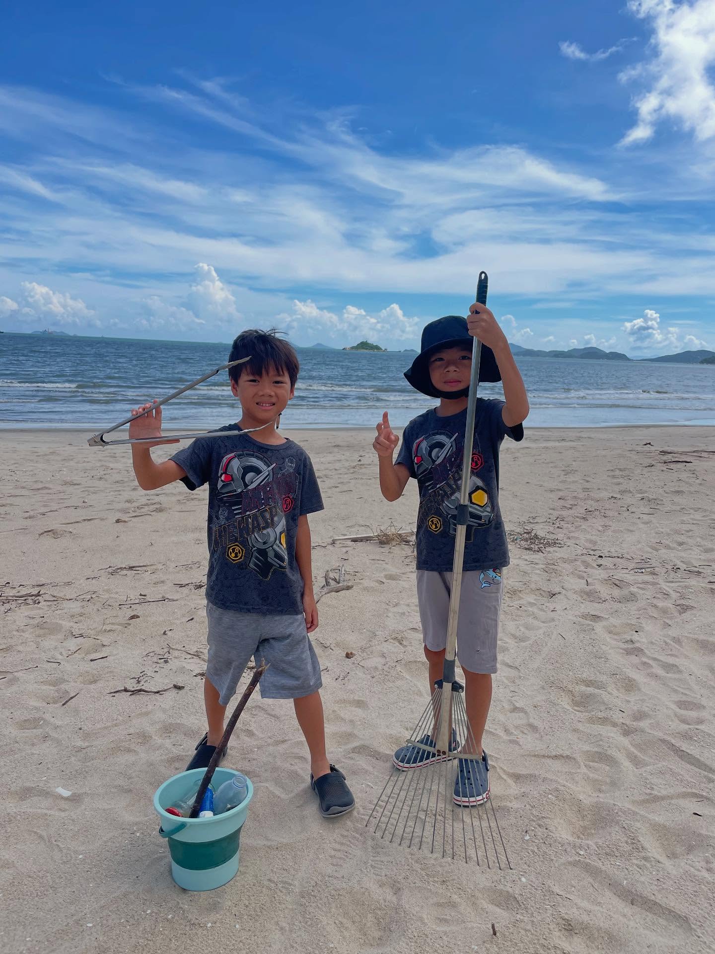守護海灘 從小做起👍👍👍