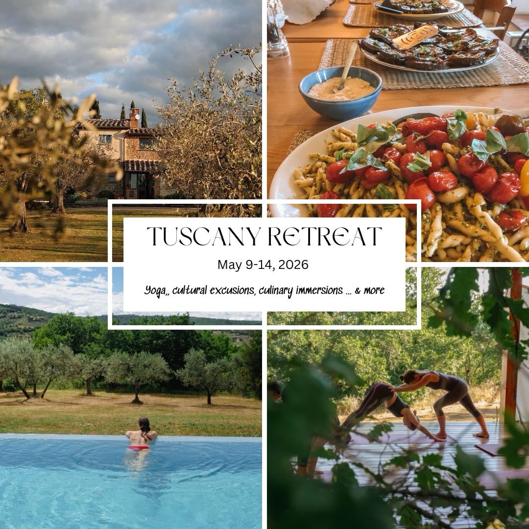 🌸 Tuscany Spring Retreat | May 9–14, 2026
@maraviglia_tuscany
I’m so excited to share this magical week with you.
This retreat is more than a yoga getaway — it’s a full immersion into the flavours, beauty, and slow-living rhythm of Tuscany.
I’ll be co-hosting this with the fabulous owners at Maraviglia, and they have so much to offer and share
Each morning we gather for breath-led, grounding Yoga… and from there, the days unfold into food, culture, nature, and adventure.
Here’s a taste of what’s included:
• Daily brunch, afternoon snack, and a 3-course dinner with wine
• Visit to local markets & guided tasting with small producers
• Wine tasting at a historic winery
• Olive oil tasting experience
• Hands-on pasta-making workshop
• Scenic hike to medieval castles
• Trip to nearby hot springs
• Dinner out at a local restaurant one evening
• Full access to the property, pool, and the surrounding hills
A sample day looks like:
8:30 — Morning Yoga
10:30 — Brunch
11:30 — Olive Oil Tasting
Pool time / massage / wander
3:30 — “Merenda” Italian snack
4:00 — Guided nature walk to a castle
6:30 — 3-course dinner + wine
This is truly one of the most special places I’ve ever taught. I can’t wait to return.
👉 Retreat details + pricing (shared rooms start at €2,150 pp)
Link in bio / https://francescag.net/maraviglia-spring-retreat
If this week is calling you, message me and we can chat more.
This is an intimate retreat — space for up to 10 yogis. 🌿
.
.
.
Please note all booking goes directly through @maraviglia_tuscany for this one :) link in bio or dm for registration info.
.
.
.
.
.
..
.
.
.
.
..
#YogaRetreat #WellnessTravel #YogaInItaly #TuscanyRetreat #MindfulTravel #YogaJourney #YogaLife #SlowTravel #EuropeTravel #TravelWithPurpose#FoodAndYoga #YogaAndWine #MediterraneanVibes #CulturalRetreat #NatureAndYoga #WellnessEscape #YogaCommunity #SelfCareTravel #YogaAdventure #LuxuryYogaRetreat #TorontoYogis #OntarioYoga #CanadaYogis #TorontoWellness #TorontoTravelers #CanadianYogaCommunity