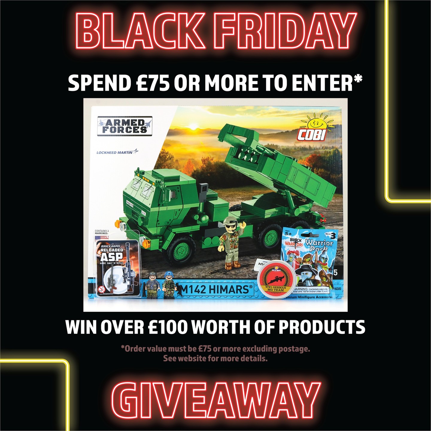 😍 Black Friday SALE is LIVE! 😍
Spend £75+ and be automatically entered for a chance to win over £100 worth of products! Don’t miss out!
🗓 Giveaway ends Cyber Monday, 1st Dec 2025, at 11:59pm (GMT)
Full Details about all Black Friday Offers at unitedbricks.com/black-friday-offers
-
#UnitedBricks #BlackFriday #Minifigures #BrickArms #Sale #BlackFridayOffers