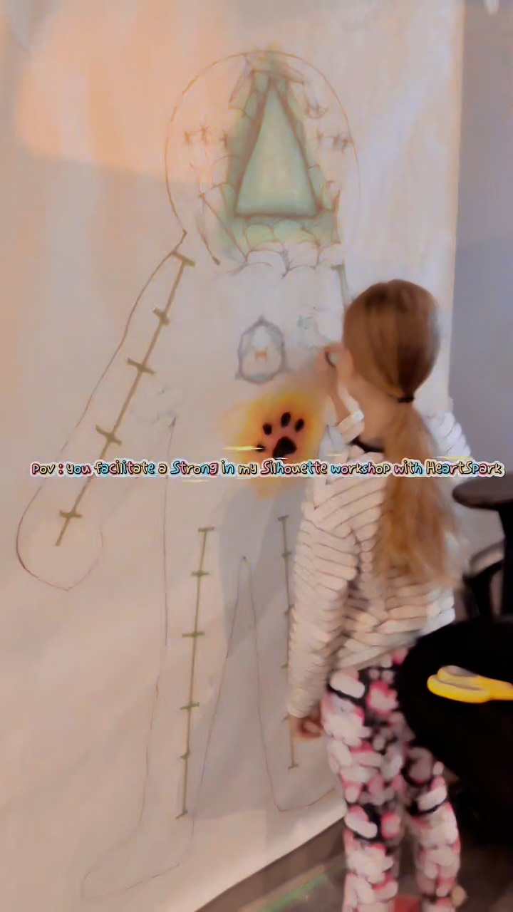 ✨ Strong in My Silhouette ✨
I had the honour of being invited by Holly from @heartsparkwithholly to guide this wonderful group of girls through an exploration of their bodies as vessels; full of story, strength, sensation, and self-connection.
Together we expanded the silhouette beyond shape… into meaning, regulation, identity, and possibility. The girls moved around the room offering affirmations to one another—some longtime friends, some brand new—yet all creating a circle of shared resonance and support 💗🌈
Thank you, Holly, for the invitation, and to the HeartSpark girls for trusting the process, one another, and your own inner wisdom. 💛