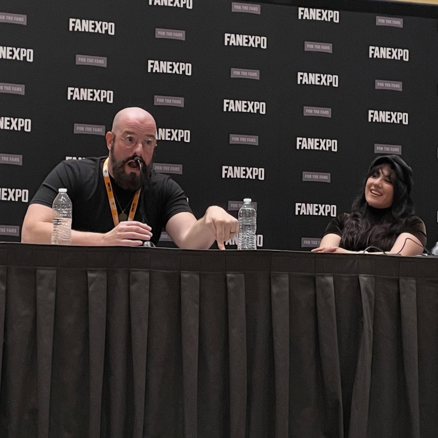 Panel with very passionate @j_michael_tatum @fanexposf on #blackbutler and beyond! @school_psych_gamer