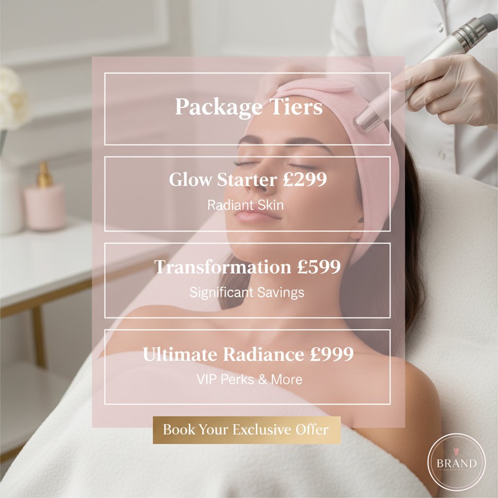Ready to unlock your best skin ever?
Imagine stepping into 2026 with a radiant glow, smoother texture, and that VIP feeling every time you visit. Naz has crafted three exclusive skin packages to help you save while seeing real, lasting results. Each tier is designed to fit your goals, whether you’re just starting your journey or ready for a total transformation.
✨ Glow Starter (£299): Reveal radiance with three expert treatments.
✨ Transformation (£599): Six sessions for deeper rejuvenation and visible change.
✨ Ultimate Radiance (£999): The full 10-treatment experience, plus VIP perks and the ultimate in luxury skin care.
Curious which package is perfect for you? Book your exclusive offer with Naz today and let’s create your glow plan together! 💖
