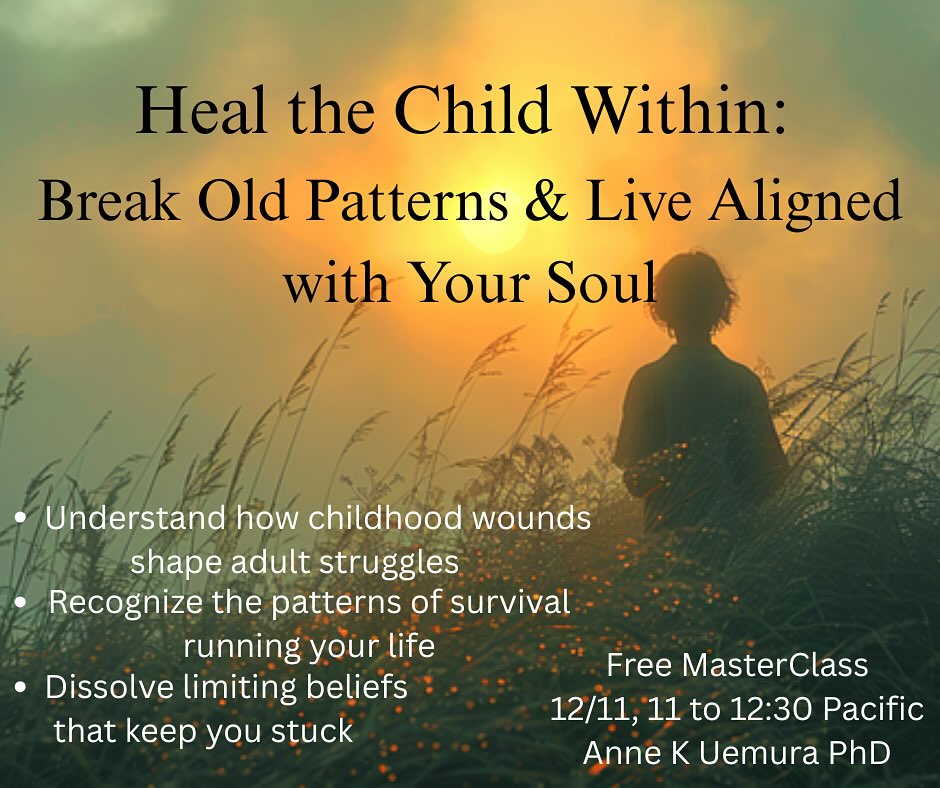 So many people feel a quiet ache during the holidays.
A sense of being on the outside.
Old family hurts rising.
A heaviness that doesn’t match the smiles we try to wear.
This isn’t just “holiday stress.”
It’s the inner child calling for healing.
When childhood wounds stay unhealed, they show up as:
• Feeling unseen or left out
• Struggling with fear, anger, or sadness
• Over-giving and still feeling alone
• Stress with family every year
• A deep longing for peace, joy, and connection
If your heart whispers “there must be more than this…”
You’re right. And now is the moment to listen.
🌿 Masterclass: Heal the Child Within
📅 December 11
🕚 11:00–12:30 Pacific
🔗 Register here: https://www.eventbrite.com/e/1975073440829?aff=oddtdtcreator
or link in bio
In this class, you’ll learn why old patterns repeat…
And what you can do to finally break the cycle.
If this season is stirring something tender in you,
come join us.
Your inner child has waited long enough for peace.
✨ You are welcome here. ✨
In this class, you’ll learn why old patterns repeat…
And what you can do to finally break the cycle.
If this season is stirring something tender in you,
come join us.
Your inner child has waited long enough for peace.
✨ You are welcome here. ✨
#innerchildcomingout #innerchildwork #innerchildhealing❤️ #innerchildtherapy #innerchildwound #innerchildwounds #innerchildtrauma