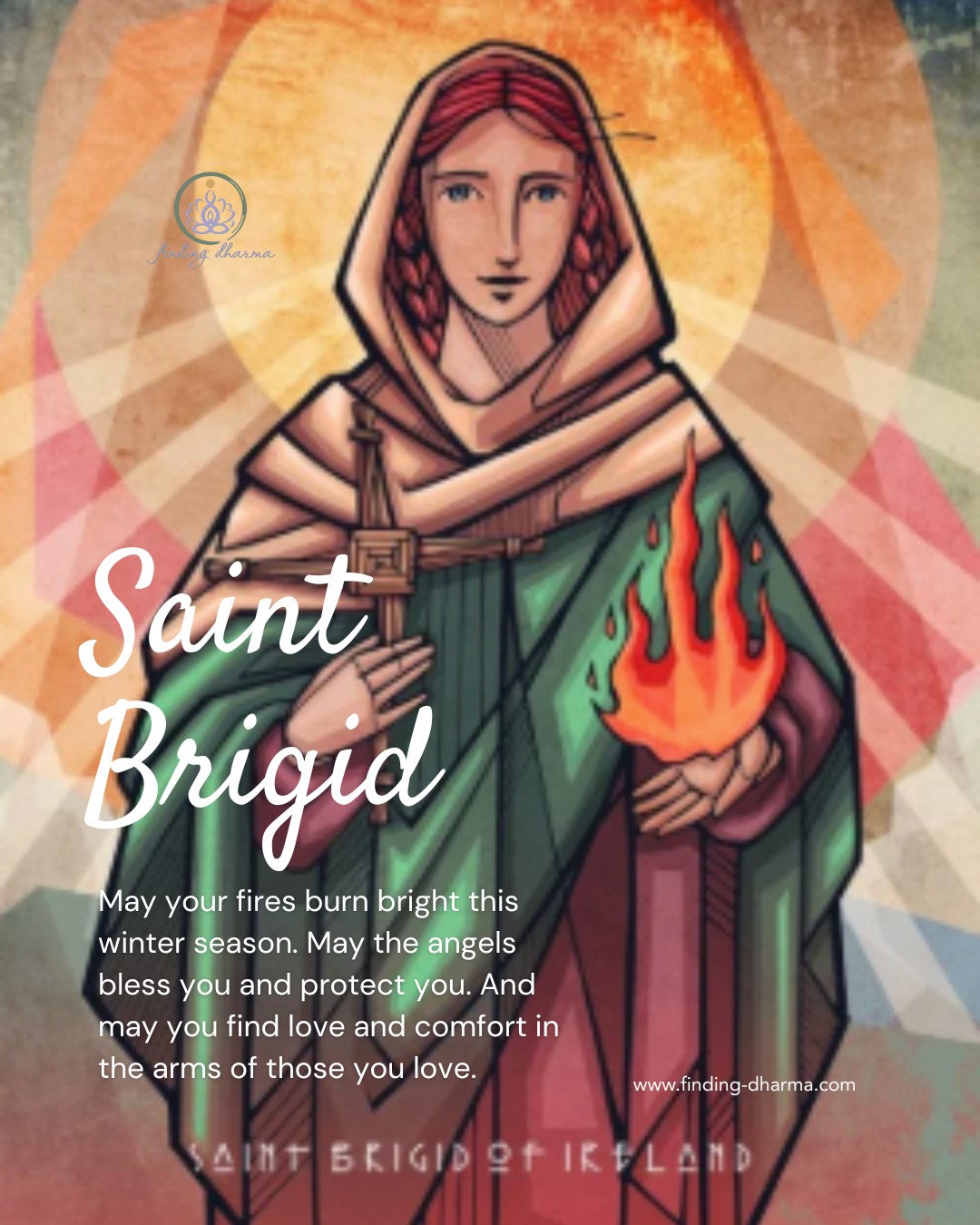 A #Blessing and #Visualization from Saint Brigid
๐ฅ Healing
๐ฅ Compassion
๐ฅ Protection
๐ฅ Fertility / Creation
๐ฅ Feminine Strength
๐ฅ Blacksmithing (working with Fire - great to keep in mind for 2026 the year of the Fire Horse)
Use this simple, quick visualization to connect with the energy of Saint Brigid.
๐ซ Close your eyes.
Take a few deep, calming breaths.
๐ซSee Saint Brigid standing behind you, holding her cross in front of her.
The cross is large, about the size of her torso.
๐ซShe approaches you, allowing the cross to gently touch your back.
Feel it begin to merge with you.
Notice its energy connecting with your spine, with your lungs.
๐ซBreathe deeply as her energy fully steps into you, embracing you and filling you with a soft orange light.
๐ซGive thanks for her support, for the opening of your creative connections, and for any healing she offers you.
๐ซContinue breathing calmly.
And when you are ready, open your eyes.
#findingdharma #SaintBrigid #CelticGoddess #DivineFeminine #SaintBrigid
#Brigid
#BrigidEnergy
#CelticGoddess
#CelticSpirituality
#SpiritualVisualization
#SacredPractice
#GuidedVisualization
#EnergyHealing
#SacredConnection
#DivineFeminine
#SacredFeminine
#FeminineWisdom
#InnerFire
#ModernMystic
#IntuitiveLiving
#SpiritualCommunity
#MysticalWomen
#SoulAligned