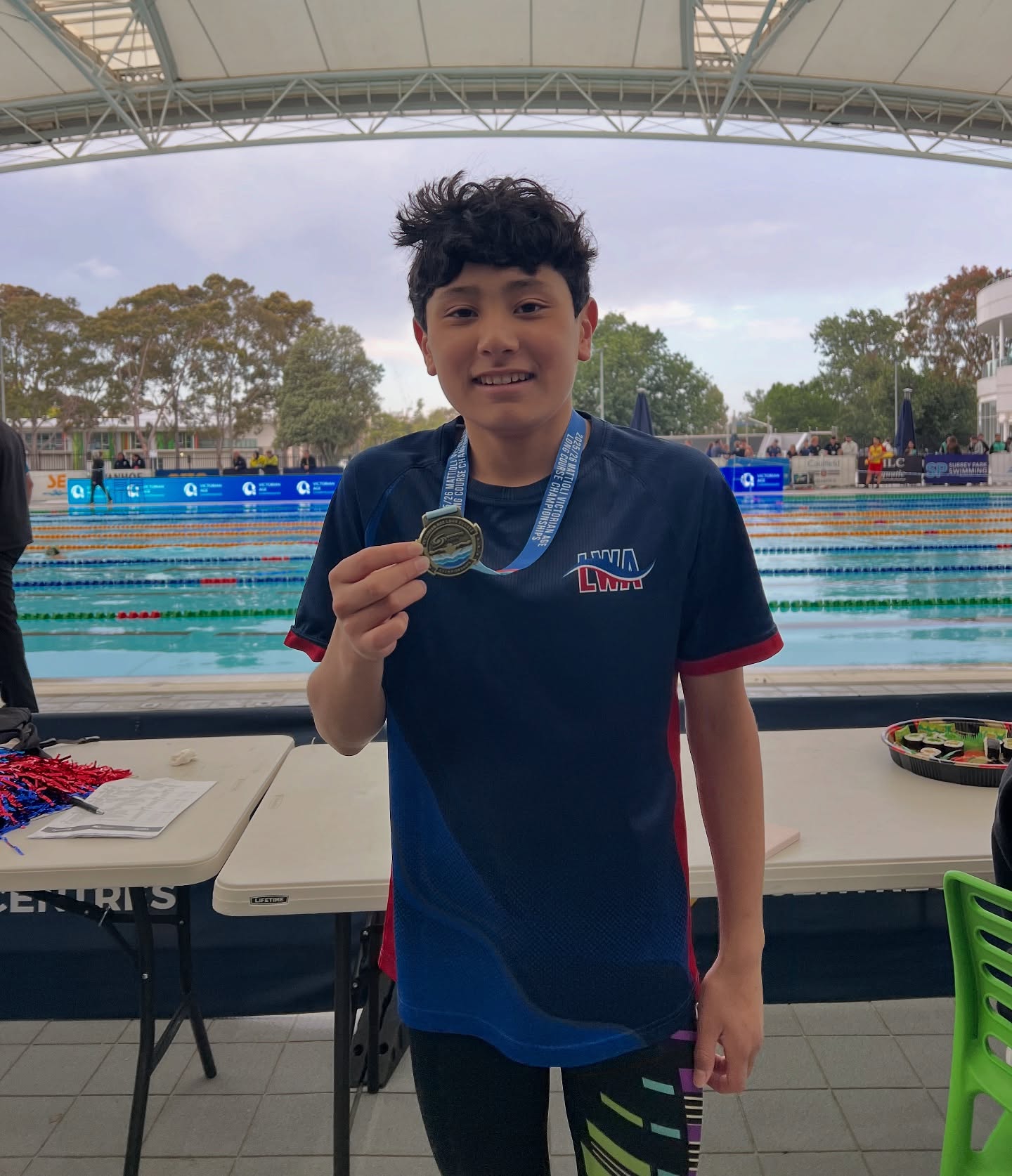ANOTHER WHOPPING PB AND A GOLD MEDAL!!! LEONARDO HERNANDEZ YOU ARE A WEAPON! Only the second time he's ever raced a 400IM, he dropped 17 seconds and is now only 7 seconds off his national time!!! Congratulations Leo!!!
#lwa #lavertonwyndhamaquatics #swimming #swimmers #state #championship #msac #finals #racing #explore #gold #winner #mattioli