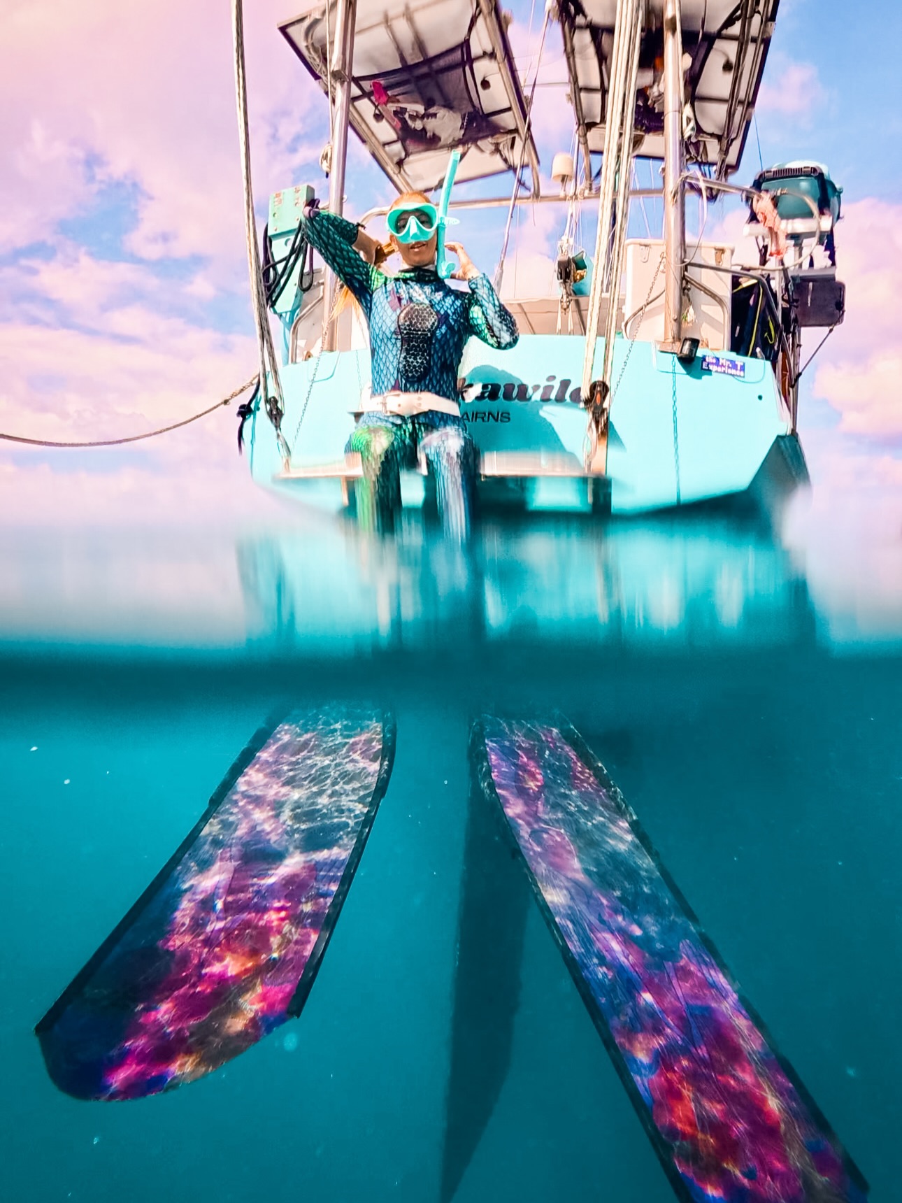 Fun little snorkel at Mantaray Bay in the Whitsundays, didn’t see any real mantras but these sculptures were pretty cool! So were the big GT and bat fish swimming around the boat!