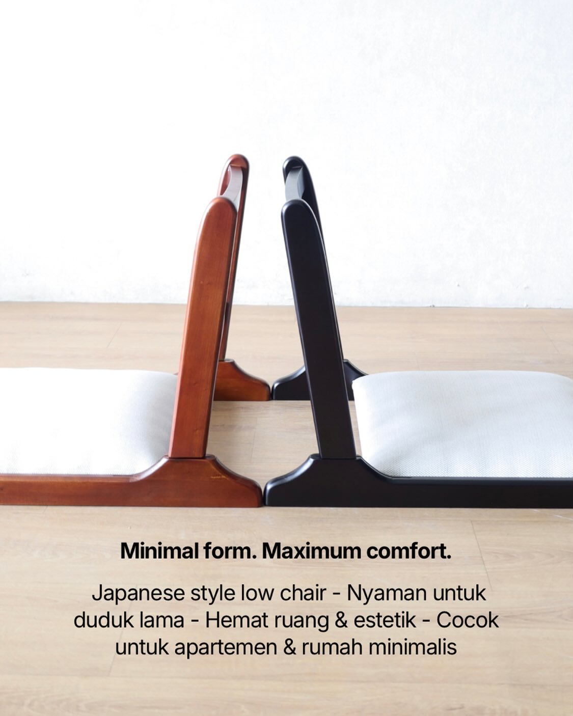Zaisu Chair by Moku
Minimal design, maximum comfort.
Available in Honey Oak & Walnut.
DM us for details.
#homedecorindo #japanesestyle #furnitureminimalis #ruangminimalis #dekorasirumah