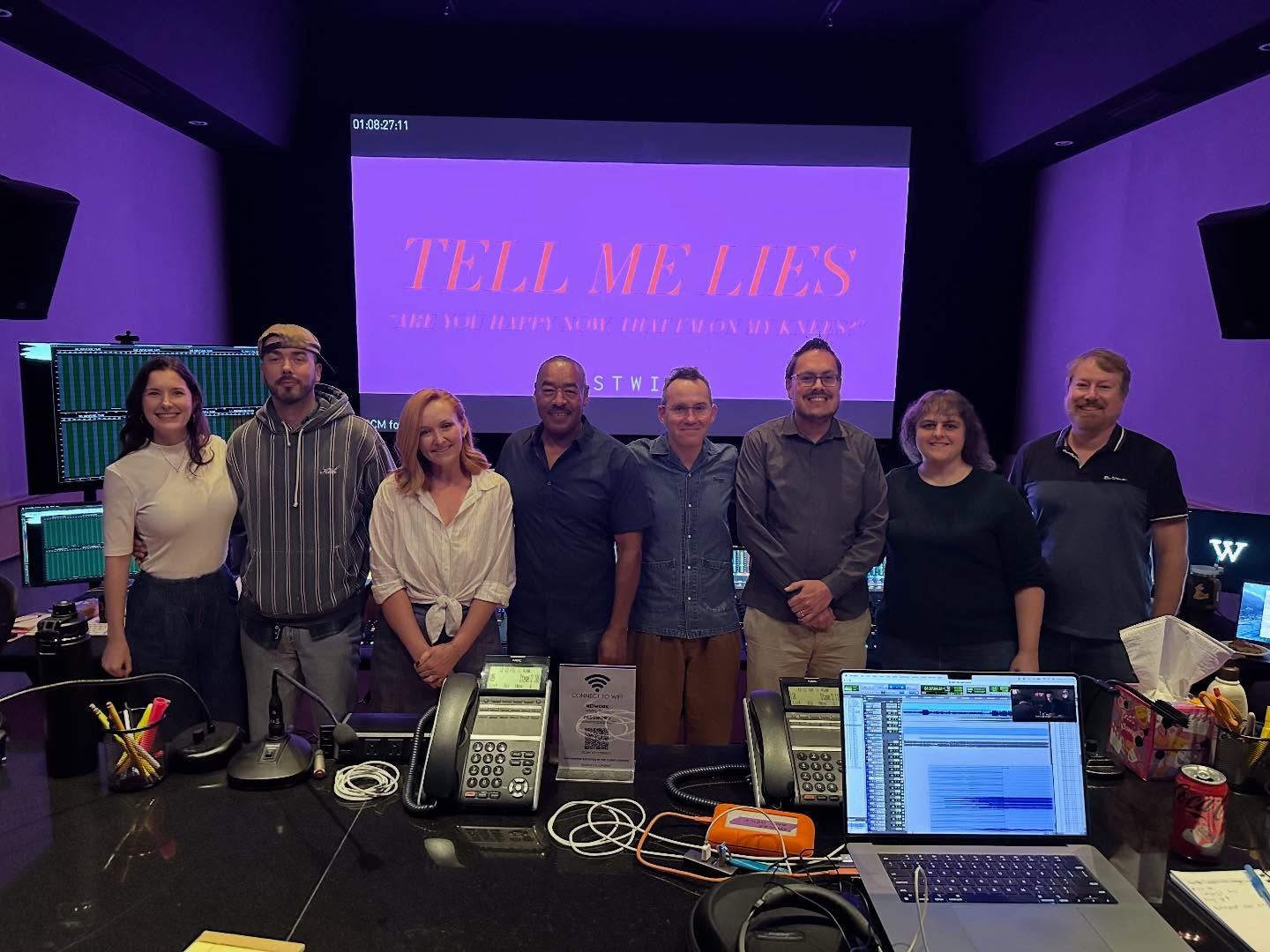 Final playback for Tell Me Lies @westwind_studios Where the lies are perfectly mixed ✨ Stream on @hulu January 23