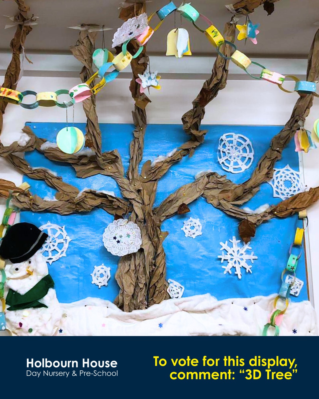 ✨It’s Annual Christmas Display Competition Time!✨
Our amazing team members and children have been busy creating magical festive displays around the nursery - and YOU get to choose the winner! 🏆
Take a look at our six Christmas creations below and vote for your favourites in the comments!
⛄️ Festive 3D Tree & Snowy Scene
Paper chains, decorations and winter wonder — all in stunning 3D!
☑️ To vote, comment: "3D Tree"
✉️ Letters to Santa
A magical North & South Pole scene complete with penguins and flying letters!
☑️ To vote, comment: "Letters"
🌲 Forest School Natural Christmas Tree
A beautiful eco-inspired tree made entirely from natural materials.
☑️ To vote, comment: "Natural Tree"
🌌 Night-Time Christmas Scene
A striking black sky with glowing stars and bright, colourful trees.
☑️ To vote, comment: "Night-Time"
🪵 Stick Man Festive Favourite
A heart-warming display inspired by one our much-loved Christmas character.
☑️ To vote, comment: "Stick Man"
🎅 “When Santa Got Stuck Up the Chimney”
One of our festive favourite's brought to life!
☑️ To vote, comment: "Stuck"