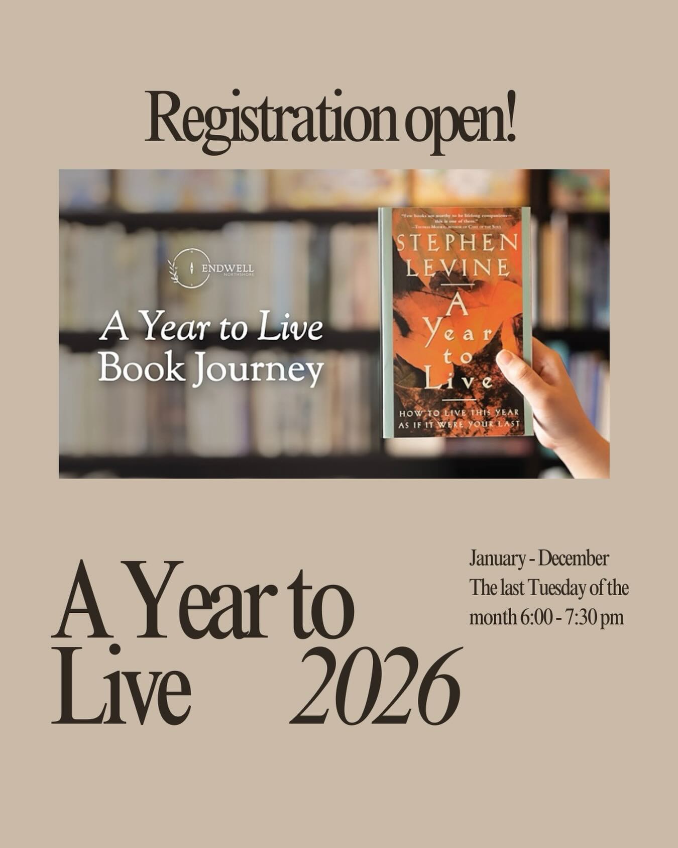 Hello friends,
I’m excited to share that registration is now open for this year’s A Year to Live book study. For the third year in a row, I’ll be guiding participants through Stephen Levine’s tender, courageous invitation to live this year as if it were our last - by living each day with more presence, gratitude, and attention, as though it were the only one left.
.
.
Preparing for death is, in many ways, one of the most rational and rewarding acts of a lifetime. This practice offers a chance to tend to unfinished business, soften what’s been hard, and step into a more vivid, honest, and nourishing relationship with life itself. This offering is open to anyone who feels called.
.
.
I can’t wait to begin again in January.
.
.
Feeling curious? Registration details in the link in bio.
.
.
“To resist death is to resist life.”
- Ilia Delio
#ayeartolive#bookclub#deathdoula#endoflifedoula#deathliteracy#deathcompetency#liveyourlife#whatmattersmost#loveoverfear