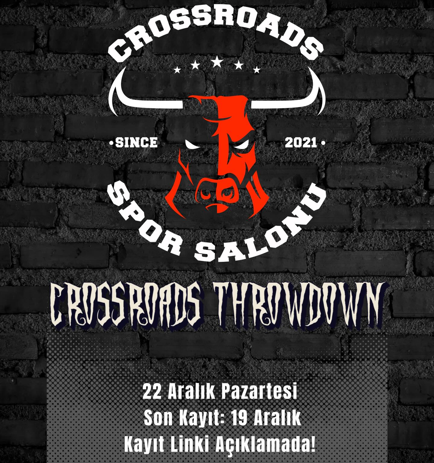 22 Aralık Pazartesi günü ilk defa düzenleyeceğimiz, Crossroads Throwdown heyecanı başladı!
Salonumuzda düzenleyeceğimiz bu yarışma 4 kategoriden oluşmaktadır;
-Beginner Men
-Beginner Women
-Scaled Men
-Scaled Women
Kendine uygun kategoriyi seç ve Circle21 üzerinden başvurunu yap!
Tarih ve Saat:22 Aralık Pazartesi 18:00
Yer:Crossroads Spor Salonu
Sponsorluklar,ödüller ve detaylar yakın zamanda paylaşılacaktır.
Kayıt Linki Bio’da!