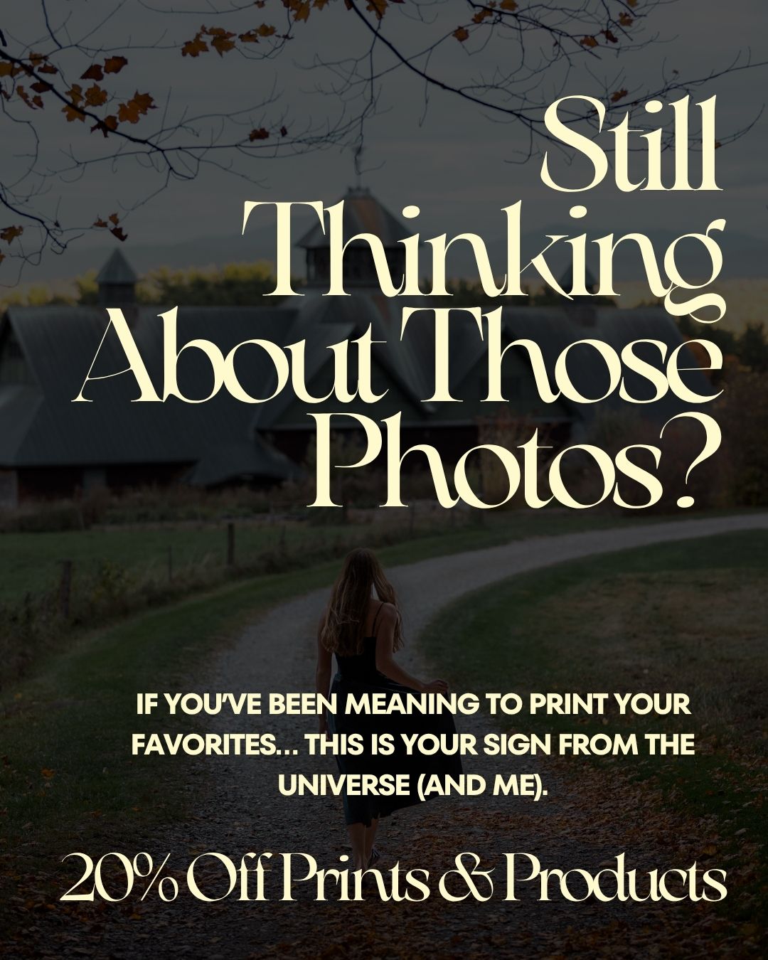 I hope everyone had a lovely Thanksgiving and that we are feeling grateful. I know I am feeling VERY grateful for all you who support my small business. So...
There are only 3 days left to shop the Small Business Saturday sale — it all wraps up on Sunday, 11/30 at 11:59pm!!
If you've been meaning to print your wedding photos, your family session, your senior portraits, or that one image you keep saying you’ll hang “someday”… this is your moment.
Everything is 20% off with code "sbs" — and yes, my personal work and fine art prints are included too.
Just head to your gallery, add your favorites to the cart, type in "sbs", and you’re good to go. You can also find your gallery by clicking the link in bio.
Thanks for supporting a small, woman-owned Vermont photography business!