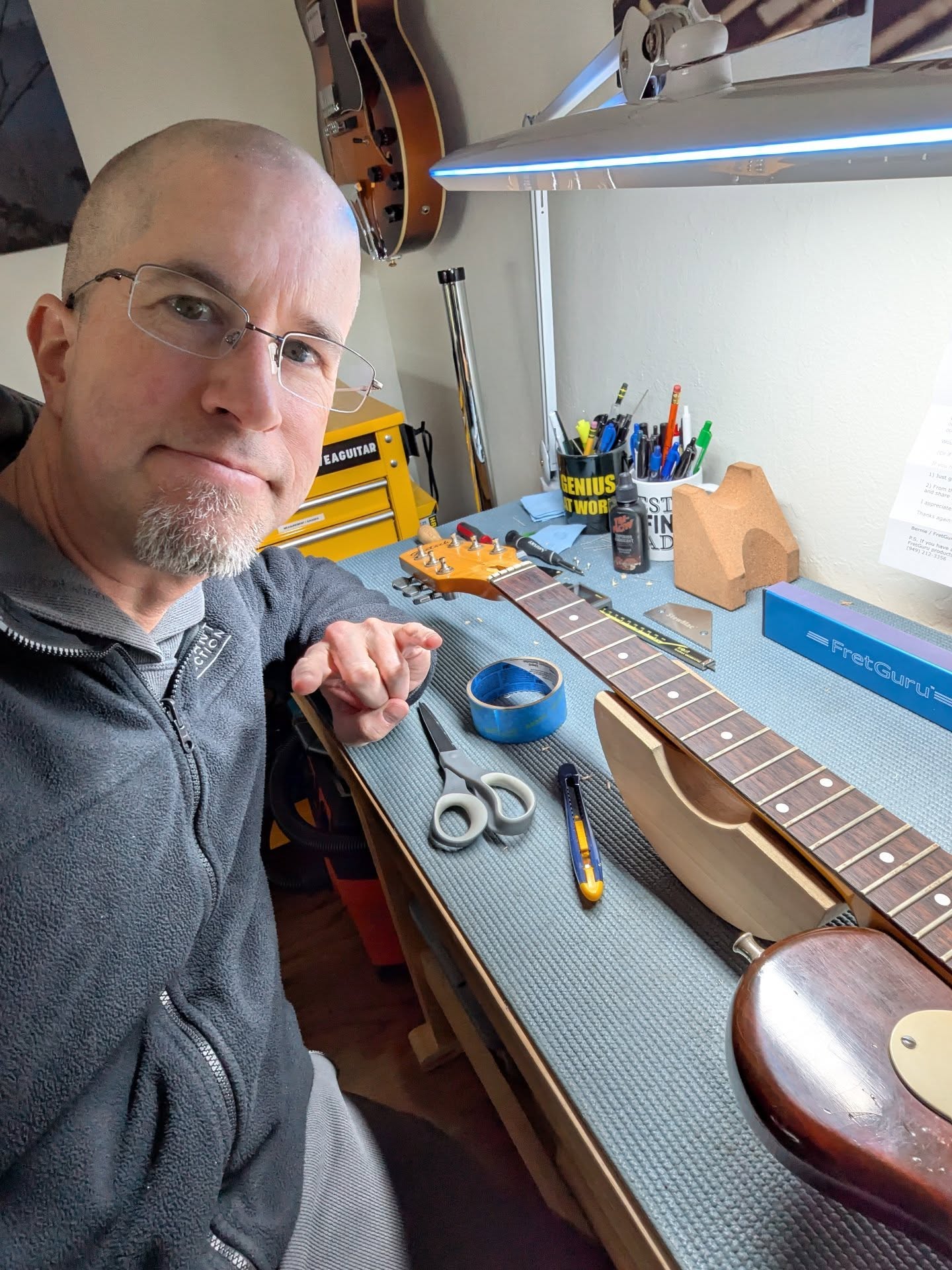 New Year, new frets. This Gretsch solid body is about to get the royal treatment.