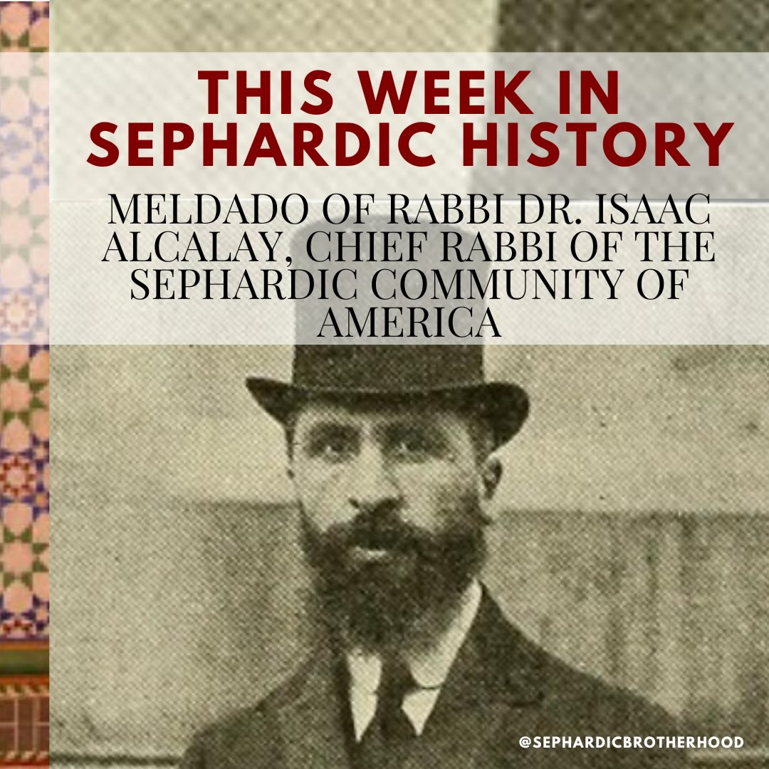 #ThisWeekinSephardicHistory: This week marks the meldado (memorial) of the passing of Chief Rabbi Dr. Isaac Alcalay zt”L, the former Haham Bashi - Sephardic Chief Rabbi of the United States. Born in Sofia, Bulgaria to a long lineage of rabbis, Rabbi Dr. Alcalay dedicated his life to the service of the Sephardic Community.
Swipe to learn more about this important leader for the American Sephardic Community.
.
.
.
.
.
#Sephardic #Sephardi #Sephardim #Ladino #ChiefRabbi #Sefardi #Sfardi