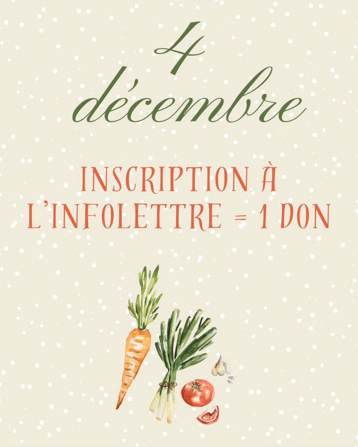 🎄💚 4 décembre – On sème la générosité ensemble!
Aujourd’hui, on transforme un simple geste… en un impact réel pour des familles d’ici.
👉 Tu t’abonnes à notre infolettre, et on donne 1 produit essentiel à Moisson Laurentides.
Aussi simple que ça.
Un courriel = un don. 💛
Pourquoi?
Parce que le mois de décembre devrait rimer avec entraide.
Et parce qu’ensemble, on peut vraiment faire une différence.
📬 Abonne-toi à l’infolettre en cliquant sur notre site web dans la bio.
Merci du fond du cœur d’être là!
C’est ça, la magie de Noël ✨💚
Pour des dons en $ : www.guignolee.ca