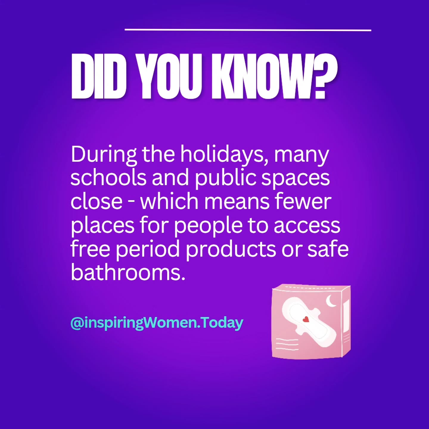During the holidays, many schools and public spaces close, which means fewer places for people to access free period products or safe bathrooms.
For those who rely on community resources, this time of year can make a basic need even harder to meet.
Visit our link in bio to support our hygiene kit drive.
#PeriodPoverty #HoustonNonprofit #HygieneKits #servinghouston
