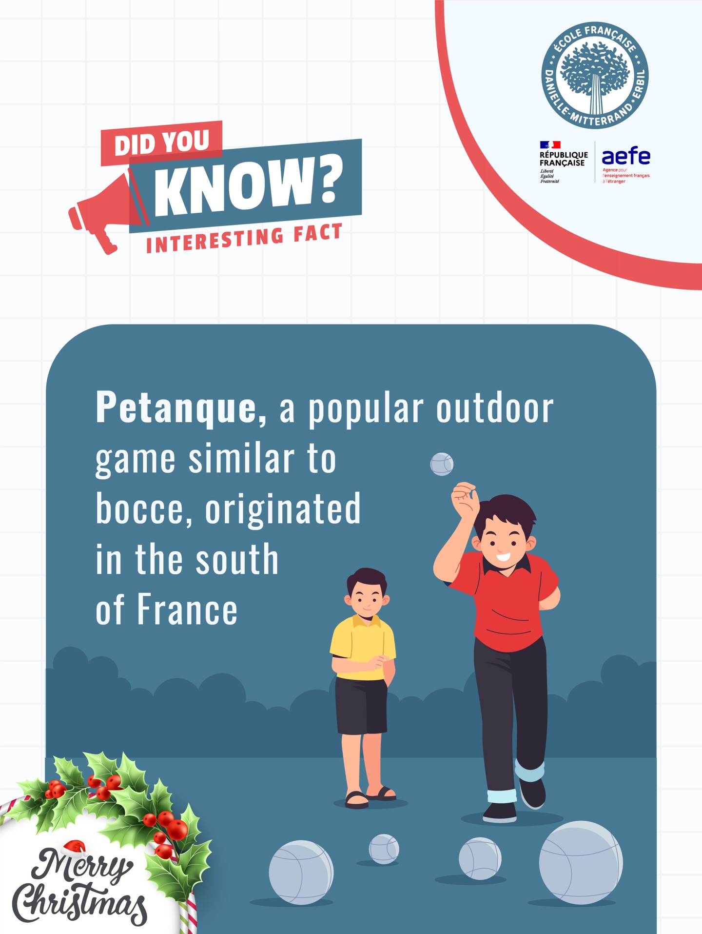 #DanielleMitterrand #FrenchSchool #ErbilEducation #ÉcoleFrançaise #InternationalEducation #BilingualEducation #ÉducationEnFrançais #SchoolCommunity #ErbilSchool #LearningFrench #CultureFrançaise #LifeAtDMFS #DMFSCommunity #ÉducationInternationale #FrenchCurriculum #FrenchCulture #ÉcoleBilingue #DMFSExperience #EducationFrancophone #aefeinfo