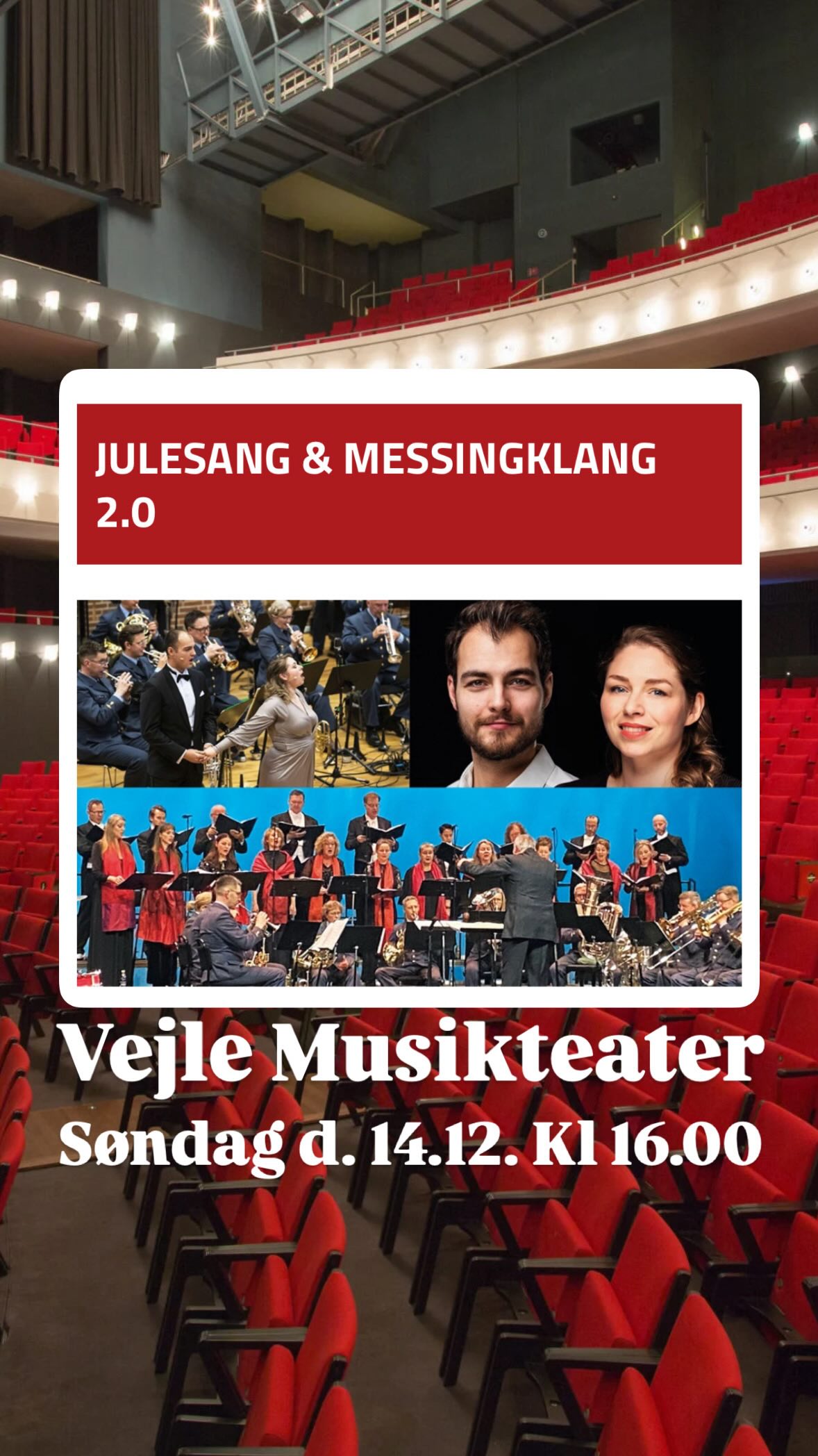 Kom til Trekantsområdets måske dejligste julekoncert på søndag den 14. December kl 16.00 i Vejle Musikteater!
Vi lover at have julelys i øjnene og at medbringe masser af julestemning!
Find billetter på teatervejle.dk (ja, du skal selv skrive det i din browser, men det kan du godt finde ud af!)