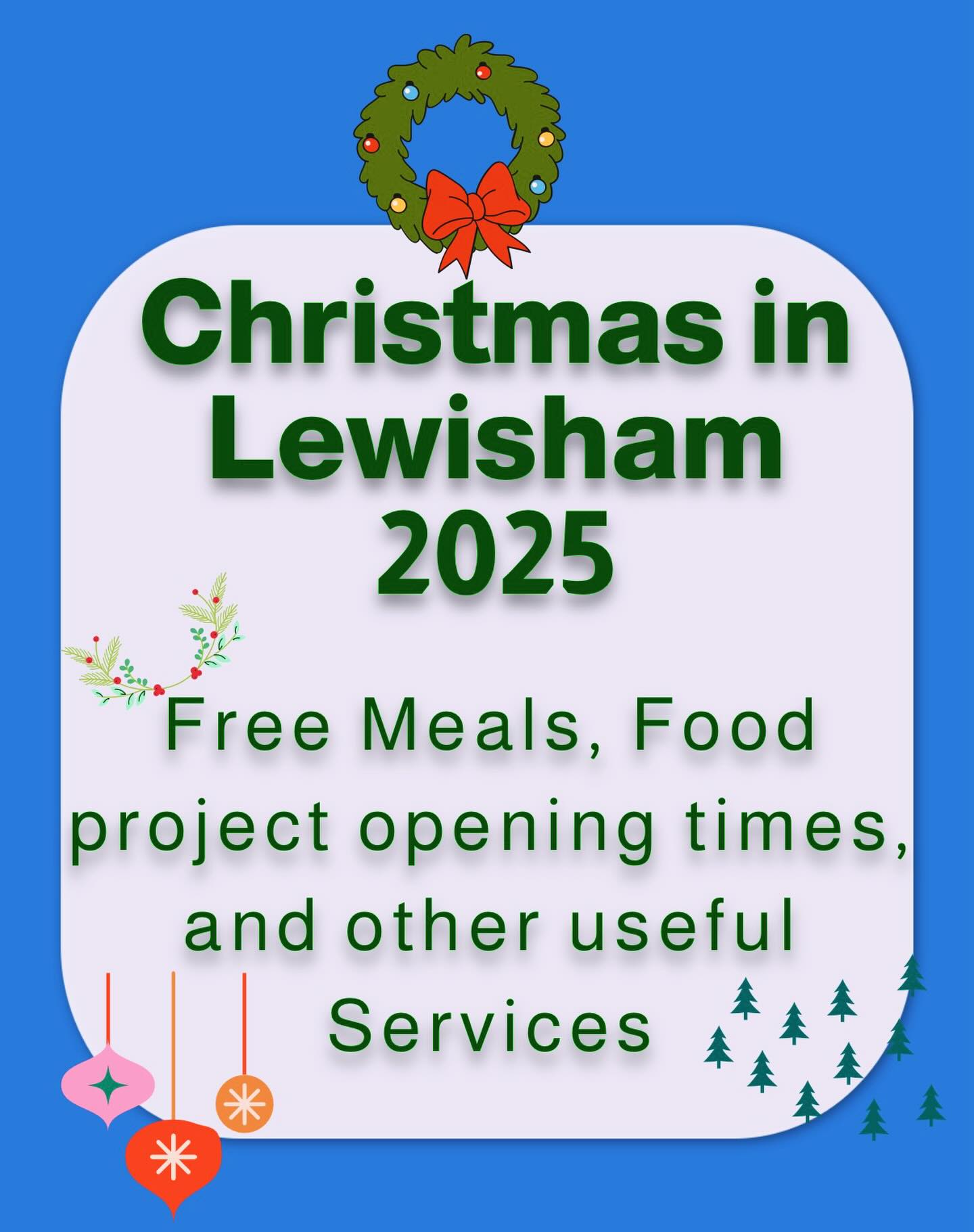 Please share the Lewisham Christmas Guide to Free Meals, Food providers opening times and Essential Services to anyone that may need support and help during the Christmas period. Link to this on the Good Food Website above in the Bio ⬆️
#lewisham @communityconnectionslewisham #goodfoodlewishamchristmasmeals
https://www.goodfoodlewisham.org/christmasmealslewisham