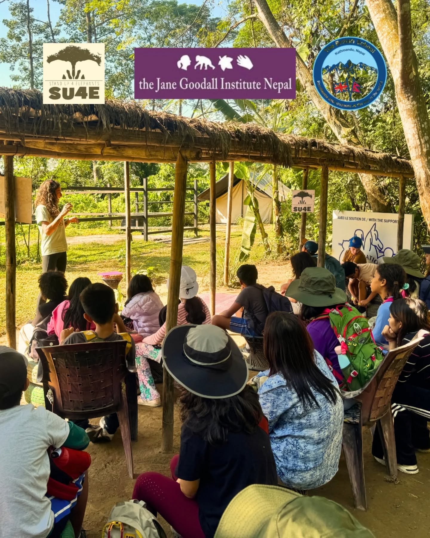 🇬🇧 We are deeply grateful to the Jane Goodall Institute Nepal and the British School in Kathmandu for including us in their program last month.
It was a real pleasure to welcome the team and, of course, the wonderful students. We were thrilled to share the work Stand Up 4 Elephants is doing to improve the lives of captive elephants in Nepal, and equally delighted to see how eager the kids were to learn. Their curiosity and thoughtful questions were truly inspiring.
Thank you for spending this meaningful day with us — we loved every moment!
🫶🐘💚
🇫🇷 Nous tenons à exprimer toute notre gratitude envers le Jane Goodall Institute Nepal et la British School de Katmandou pour nous avoir inclus dans leur programme le mois dernier.
Ce fut un réel plaisir d’accueillir l’équipe et bien sûr les élèves. Nous avons été ravis de leur présenter le travail que mène Stand Up 4 Elephants pour améliorer la vie des éléphants captifs au Népal, et tout aussi heureux de voir à quel point les enfants étaient curieux d’en apprendre davantage. Leurs questions pertinentes et enthousiastes nous ont vraiment touchés et inspirés.
Merci d’avoir partagé cette journée si enrichissante avec nous — nous avons adoré chaque instant !
🫶🐘💚
#StandUp4Elephants #BienÊtreAnimal #Éducation #JaneGoodallInstituteNepal #BritishSchoolKathmandu #Népal #Conservation #Sensibilisation #FutureGenerations #StandUp4Elephants #ElephantWelfare #Education #JaneGoodallInstituteNepal #BritishSchoolKathmandu #Nepal #Conservation #Awareness #FutureGenerations
@janegoodallinst
@jginepal
@tbs_kathmandu
@shristi.s.shrestha
@makigo_fondation