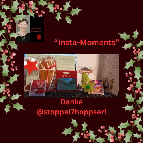 "And now to something completely different" würde die Monthy Python Truppe sagen:
So oft wird über die Insta-Bookie-Community geschimpft.
Ich habe sehr oft andere Erfahrungen gemacht, und einer dieser besonderen Momente passierte unlängst. Ein Kommentar, den ich sympathisch fand. Ein Austausch via PN. Und dann: Gegenseitig eine kleine Weihnachtsfreude. Weil zwei Buchfans feststellten, dass sie zudem Fußball- und Stofftierfans sind. (Ja, das passt SUPER zusammen!)
Und im Päckchen war tatsächlich ein handgeschriebener Brief. Der mir wieder zeigt: ZEIT ist wirklich das Wichtigste, was wir einander schenken können.
In diesem Sinn: DANKE @stoppel7hoppser , ich hab mich riesig gefreut!
Euch allen eine schöne Vorweihnachtszeit!
Eure
Mina