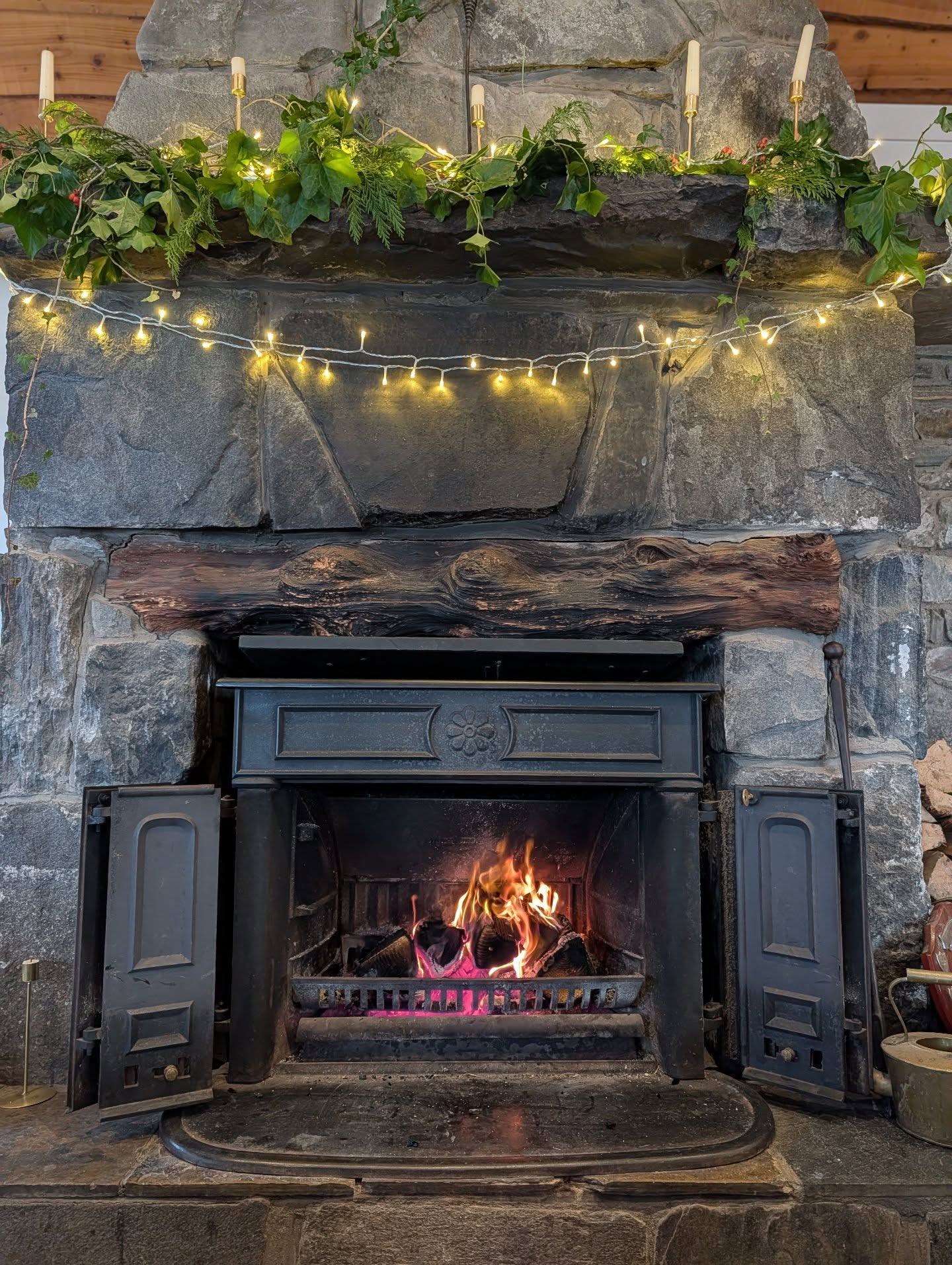 The fire is on 🔥 come on down if you fancy a break from the weather 🍃