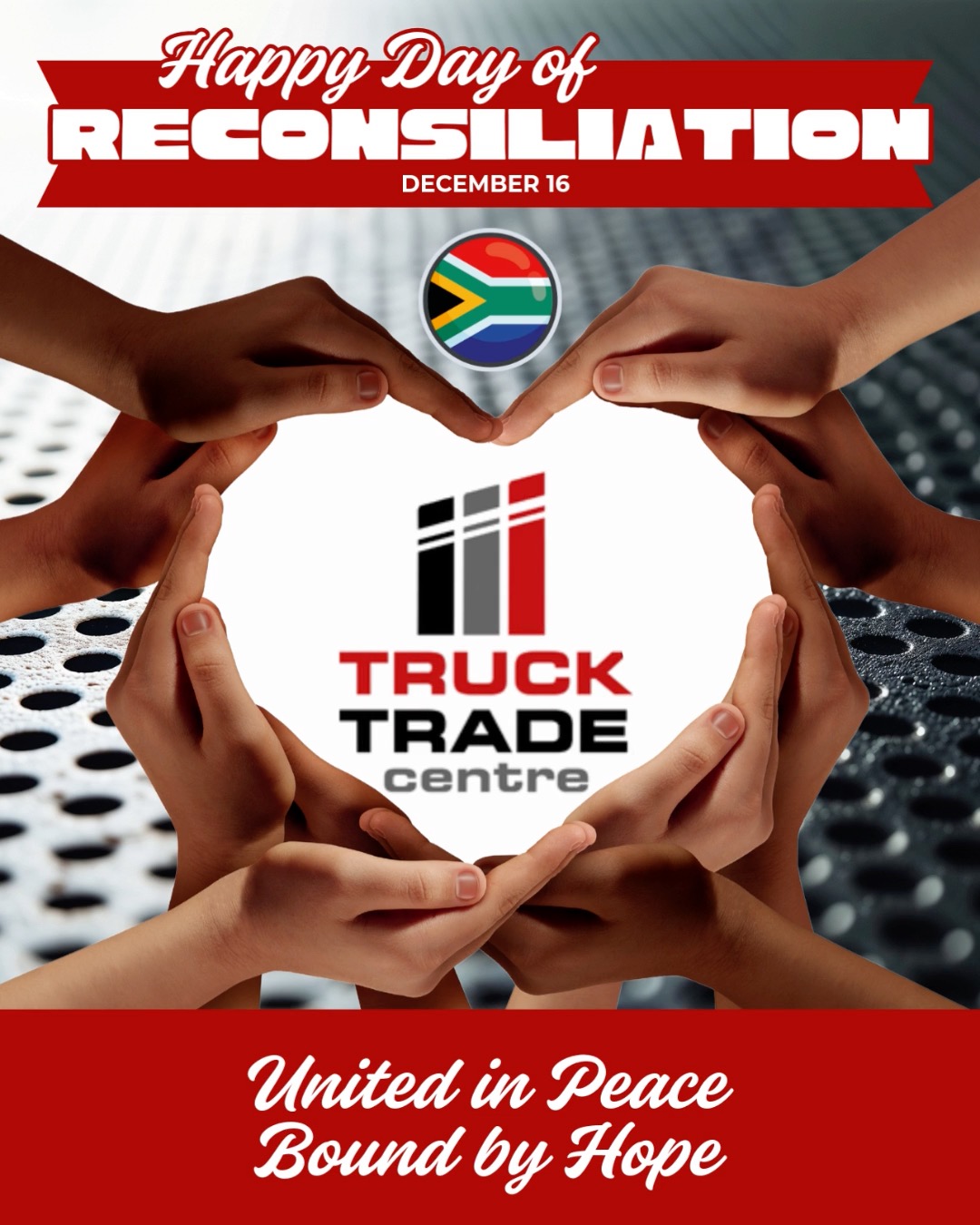 Day of Reconciliation -Dec 16 🇿🇦
A day to remember our past, heal our wounds, and drive forward as one nation.
Together, we move South Africa toward unity, growth, and shared progress. 🤍 One nation. One journey.
#ReconciliationDay #Unity #Healing #TruckingSA #MovingSouthAfrica