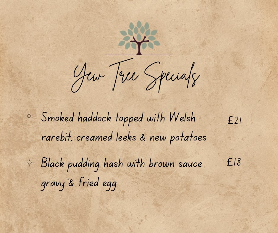 ✨Specials✨
Served Friday from 5pm & all day Saturday!