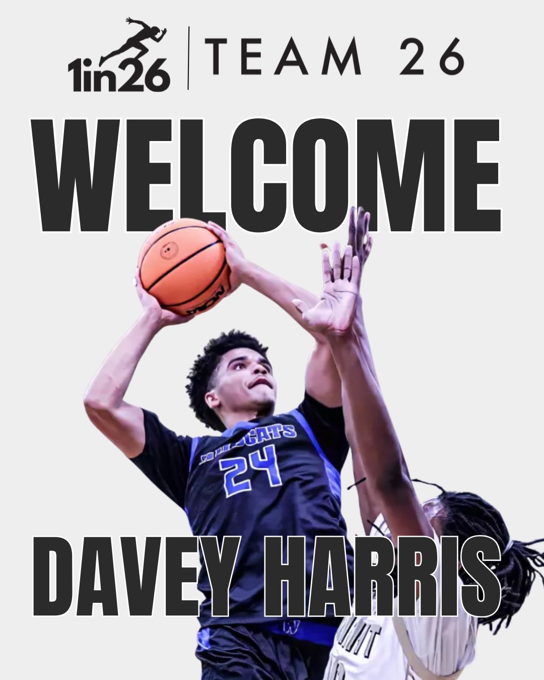 Today we celebrate a milestone — welcoming Davey Harris as our first Team 26 Scholarship Recipient! 🏀
Davey has pushed through obstacles, stayed committed to the sport he loves, and continues to grow.
“I started playing at a very young age and always tended to gravitate towards the game, being lucky enough to have my dad who played professionally and both of my parents to invest in and support me constantly. I excelled and started to establish myself as a player until I was faced with an injury that brought everything to a halt. The process of recovery was rough and full of ups and downs, the toughest parts being the inability to just be a kid and be active, while also having to watch my peers continue to grow and get better while I couldn’t.”
His strength mirrors the spirit of every athlete with a roadblock by navigating their challenges to have the best comeback story.
We’re honored to have him help us amplify awareness through movement and sport.
Welcome to the Team 26 family, Davey! 💪🏽🏀💜