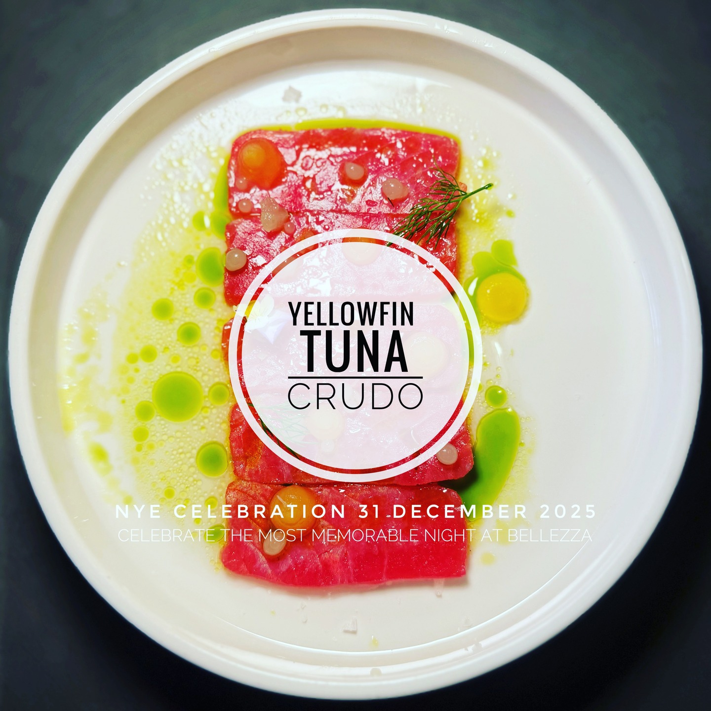 NYE CELEBRATION
31 December 2025
Dear Friends and Family,
As we prepare to close another wonderful year and embrace the promise of a fresh beginning, Bellezza warmly invites you to join us for an unforgettable New Year’s Eve celebration.
This year, we’re delighted to present a beautifully crafted four-course dining experience for $120 per person, featuring refined flavours, seasonal produce, and the creativity of our kitchen.
Here’s a taste of what awaits:
✨ First Course – Yellowfin Tuna Crudo
A vibrant, elegant start—silky yellowfin tuna with citrus gel, cucumber caviar, parsley, and yuzu oil.
✨ Second Course – Mezzaluna Spinach Ricotta
Handmade mezzaluna filled with spinach and ricotta, finished with saffron, sage, and delicate parmesan snow.
✨ Main Course – Hibachi-Grilled Duck Breast & Slow-Braised Beef Cheek Duo (G/F)
Duck Breast: Smoky, tender, and aromatic with apricot gel and prune jus.
Beef Cheek: Slow-braised, herb-infused, and melt-in-your-mouth, served with beetroot purée and pickled zucchini spaghetti.
✨ Dessert – Pistachio Parfait
A refreshing and indulgent finale of lemon & pistachio parfait, strawberry sorbet, raspberry gel, and toasted crumble.
🌟 Reservations are limited — secure your table early to ensure you don’t miss this exceptional evening of celebration.
Let’s raise a glass together and welcome a bright, beautiful year ahead.
Warm regards,
The Bellezza Team
#BellezzaRestaurant #MelbourneDining #MelbourneFood #MelbourneEats #MelbourneRestaurants #MelbourneFoodie #NYE2025 #NewYearsEveDinner #NYEMelbourne #MelbLife #FoodieMelbourne #StonningtonEats #EatLocalMelbourne