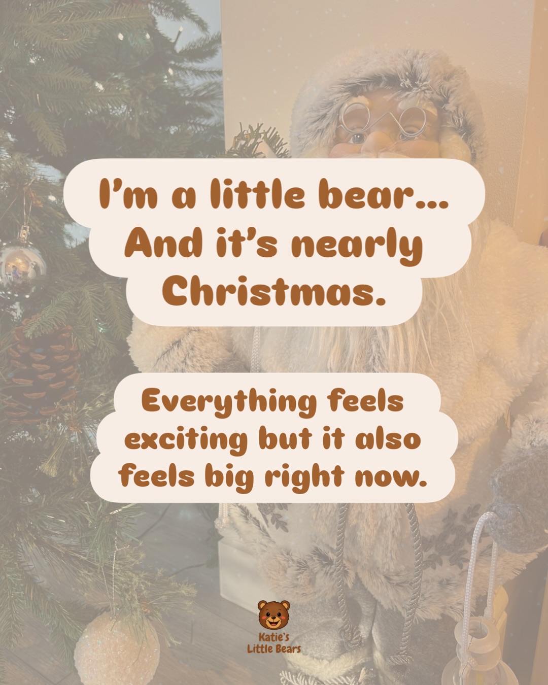 The holidays can feel huge for little ones—so many sights, sounds, and feelings all at once. 🎄
Swipe through for gentle ways to help children feel calm, safe, and understood during big emotions—this Christmas and beyond. 💛
✨ Save this for when your little one needs a calm moment.
💌 Share with a parent who could use a little support today.
🤎 Don’t forget the printable tools to support emotions. Link in bio
#LittleBearBigFeelings #PlayTherapyForKids #ParentingSupport #ChristmasWithKids #EmotionalWellbeing #MindfulParenting #CalmKids