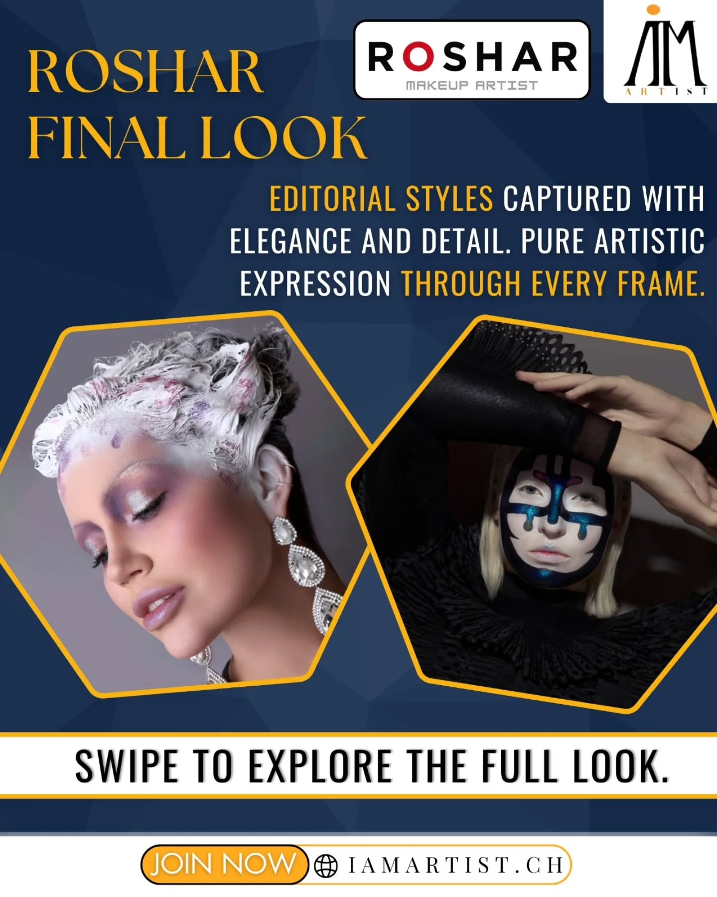 ✨ Roshar Final Look ✨
Editorial artistry at its finest — captured with elegance, precision, and pure creative expression.
Every frame tells a story.
Every detail speaks style.
Swipe to explore the full look. 🎬✨
#RosharFinalLook #IAMArtist #EditorialStyle #FashionEditorial #CreativeDirection #ArtisticVision #StudioShoot #HighFashionLook #BeautyEditorial #VisualArtistry #ModelLife #ArtInMotion #FashionCreatives #SwissArtists #fyp #explore