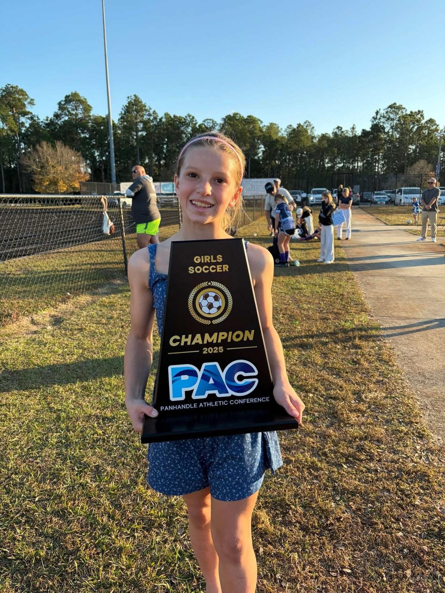 The Miss Sunshine Charity Pageant Royalty and Staff would like to send a HUGE congratulations to our Jr Ambassador Cora and her middle school soccer team for winning the Panhandle Athletic Conference Championship this weekend! Great job! 👏👏👏