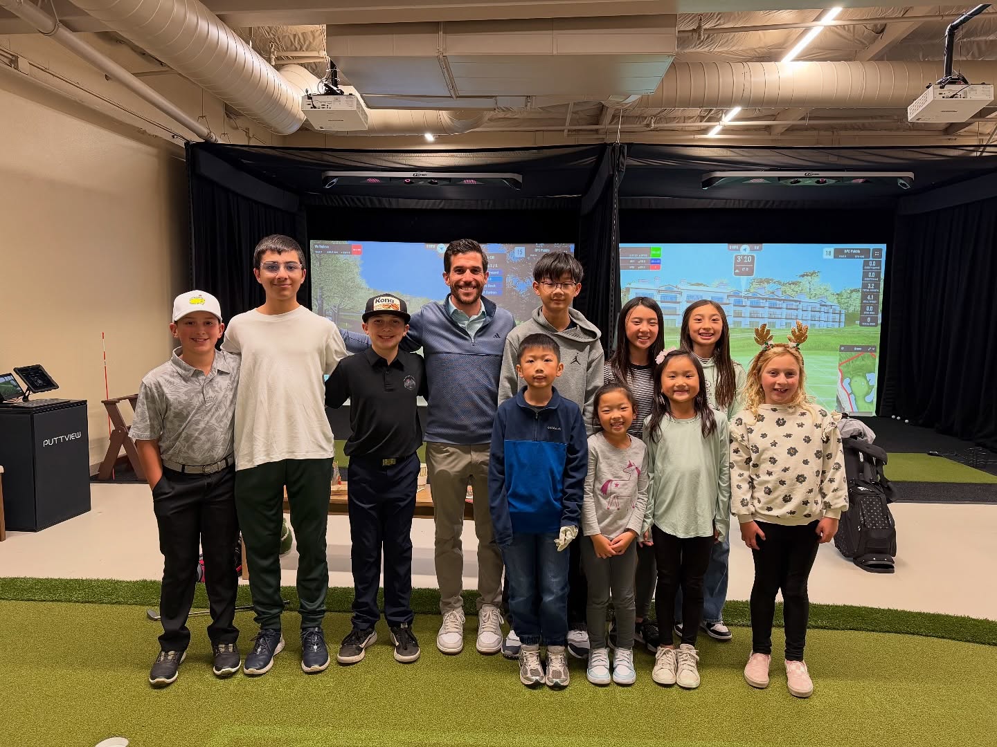 Thank You So Much to @bquan415 and @thesandtrapp for hosting our PGA Jr. League end of year party. The kids, parents, and I all had a blast. @bquan415 and his staff put in so much thought and effort to make our night extremely special with a welcoming sign, pizza party, and an awesome hot chocolate bar that the kids couldn’t get enough of.
If you haven’t already, go check them out! The tech they have is crazy cool and so much fun to play on. The kids and I will definitely be back.