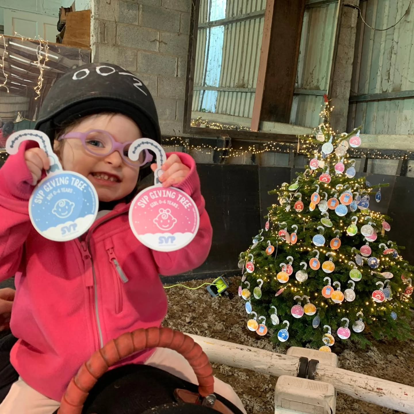 Eve spent her Monday with her favourite horse, Harry. 🐴💛
With the help of her lovely therapist Hannah, equine therapy helps build her strength, balance and sensory skills, and it’s so much fun for Eve!
Farmleigh House rolled out the VIP treatment, she zipped around in her “go car” (Permobil Mini Explorer!), enjoyed some Christmas Carols and met Santa!
Our little adventurer had the best day. 💫
Thanks to all who made it so special! 🥹