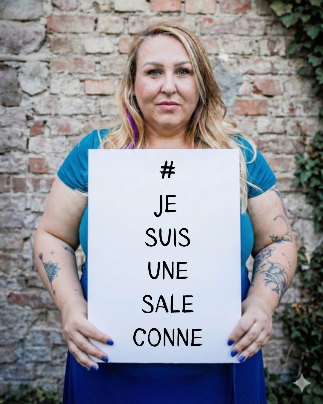 Si défendre les victimes, c'est être une "sale c**", alors j'en suis une.** ✊
Et aujourd'hui, la coupe est pleine.
On apprend que des mots d'une violence inouïe auraient été prononcés au sommet de l'État : "S’il y a des sales c*** on va les foutre dehors". Les "sales c***" en question ? Des femmes venues manifester leur soutien aux victimes de V**** et d'agressions.
Le message est glaçant.
Il ne vient pas d'un troll sur internet.
Il vient d'une femme de pouvoir.
Il nous dit : "Taisez-vous. Ne gâchez pas la fête."
Ça réveille en moi une colère ancienne. Celle de l'adolescente que j'étais dans les années 90/2000.
On nous a élevées avec une équation simple et toxique : Si tu subis, c'est que tu l'as cherché.
Je me souviens de ce lundi matin au collège. Une fille de 14-15 ans avait été agressée en sortie de boîte le week-end d'avant.
Quelle a été la réaction ? La compassion ? La révolte ?
Non. Le jugement.
"T'as vu comment elle s'habille ?" "Fallait bien que ça arrive." "Elle l'a bien cherché."
Et le pire ?
Ce n'étaient pas que les élèves.
C'étaient les adultes. Les profs.
Parfois même nos parents, pensant nous protéger : "Si tu t'habilles comme une p**, ne t'étonne pas de ce qui t'arrive."*
J'étais jeune. Je n'avais pas le recul.
Alors j'ai cru que c'était une vérité absolue.
J'ai cru que la responsabilité du V**** reposait sur la longueur de la jupe, et pas sur le prédateur.
Combien d'entre nous ont grandi avec cette petite voix dans la tête ?
Combien n'ont pas porté plainte par peur d'être jugées "coupables" ?
Combien se sont dit "J'ai dû faire quelque chose de mal, je l'ai cherché" ?
Moi !
Aujourd'hui, les lignes bougent.
On parle.
On dénonce.
Mais quand j'entends qu'on traite de "sales c****" celles qui ont le courage de ne plus se taire face à l'impunité, je me dis que le combat est loin d'être fini.
On ne nous fera plus taire.
On ne nous fera plus croire qu'on l'a cherché.
On ne nous fera plus "foutre dehors".
À toutes les "sales c****" qui refusent de baisser les yeux : Je suis avec vous.
Photo générée par IA