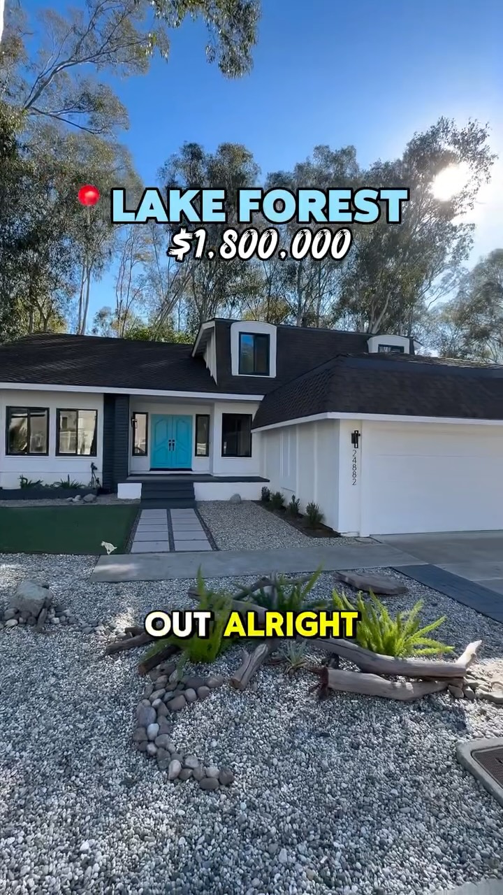 A designer-remodeled dream in Lake Forest’s iconic Woods community. Nearly 3,000 sq. ft. of pure elegance, rebuilt from the inside out with every detail intentionally curated.
If you’ve been waiting for a home that blends modern luxury with peaceful, tree-lined living... this is the one.
House Highlights:
Priced at $1,798,000
5 bed | 2.5 bath | 2912sqft
HOA iS $200
Fully remodeled inside and out
Amenities include: Pickleball, Pool, Barbecue, Outdoor Cooking Area, Picnic Area, Playground, TennisCourt(s),Hiking Trails, Clubhouse, Banquet Facilities, Recreation Room, Meeting Room
Comment or DM the word “woods” if interested in this home and would like a private tour!
🙋🏽♀️ ChiChi Achara, SoCal REALTOR
📲 949-545-4309
📧 SocalRealtorChi@gmail.com
🌎 www.chichiachara.com
📍 Orange County, CA
#lakeforestca #orangecountyrealtor #lakeforestcalifornia