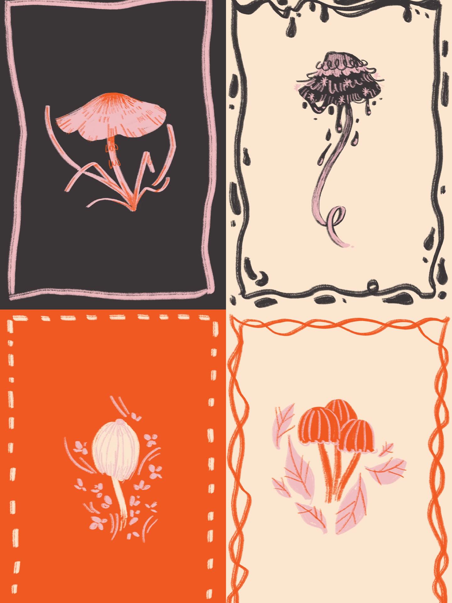 Last of the mushies so far….
4/4
#illustration #illustrator #design #artist #designers #bookillustrator #mushroomart #mushroomlover #mushroomhunting