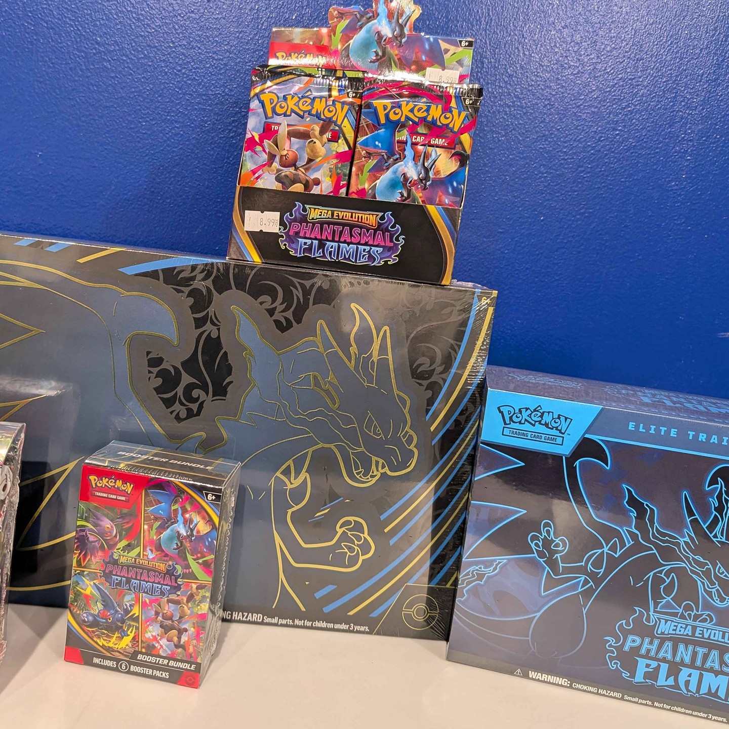 Haiku Pop Gaming & Collectibles just got a massive refill of Pokémon Mega Evolutions: Phantasmal Flames and it’s hotter than a Charizard’s Flamethrower! Packs, Bundles, ETBs, they’re all back on the shelves and ready to rip! And yes… the Charizard ex Ultra Premium Collection has officially returned.
Whether you're chasing heat, building your binder, or stocking up for battles, this is your chance to grab everything before it flies out again. Don't sleep—Phantasmal Flames goes fast!
Available Now:
🔥 Booster Packs
🔥 Booster Bundles
🔥 Elite Trainer Boxes
🔥 Charizard ex Ultra Premium Collection
Swing by Haiku Pop Gaming & Collectibles or message us to reserve your favorites—once they're gone, they're gone again!