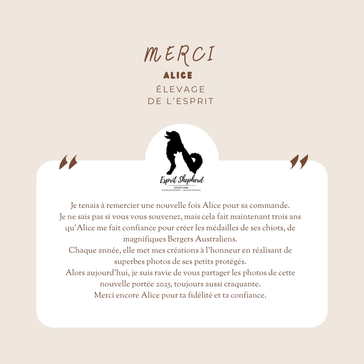 Tout simplement MERCI ❤️
#medaille #medaillechien #medailleresine