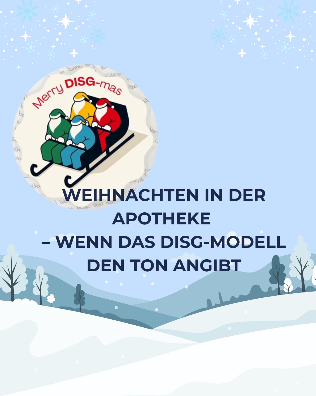 Mini-Fazit:
In der Apotheke arbeiten viele wunderbare Charaktere zusammen – und gerade an Weihnachten wird deutlich, wie verschieden wir ticken. Mit einem Lächeln, etwas Empathie und dem Wissen aus dem DISG-Modell können wir nicht nur besser zusammenarbeiten, sondern auch gemeinsam feiern.
#disg #workshop #team #coaching
#merrychristmas