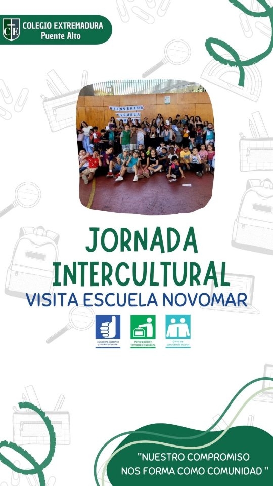 🌈 Jornada Intercultural - Visita de Escuela Novomar 🦜
Les compartimos un recap de lo que fue la 3ra Jornada Intercultural con nuestros queridos niños y niñas de 1ro y 2do básico de Escuela Novomar.
Como siempre este reencuentro nos llena el corazón, creemos que estas instancias promueven la convivencia armónica y prepara a las futuras generaciones vivir en equidad y respeto.
Con talleres de música, arte, deportes y juegos ludicos donde además los niños y niñas de nuestro Colegio Extremadura pudieron disfrutar y compartir junto a los amigos de Novomar.
Tuvimos shows artísticos de nuestros estudiantes pasando por el Tinku baile folclórico Boliviano a cargo de nuestra alumna Amparo Diaz, en la danza Maite Mancilla bailarina destacada de nuestro colegio, en nuestro baile nacional Ignacia Cabrera y Boris sellamos una tarde llena de aprendizaje, entretencion, risas, juegos y lo más importante convivir en una sana convivencia.
Aprovechamos de felicitar y agradecer a nuestro centro de estudiantes @cece._2025 quienes fueron fundamentales en la organización de nuestra jornada la cual preparamos con dedicación y esfuerzo. También a nuestros estudiantes colaboradores quienes lo dieron todo por entregarles un lindo momento a los niños y niñas de Novomar @novomar.nomada
#interculturalidad
#colegioextremadura
#colegioextremadurapuentealto
#