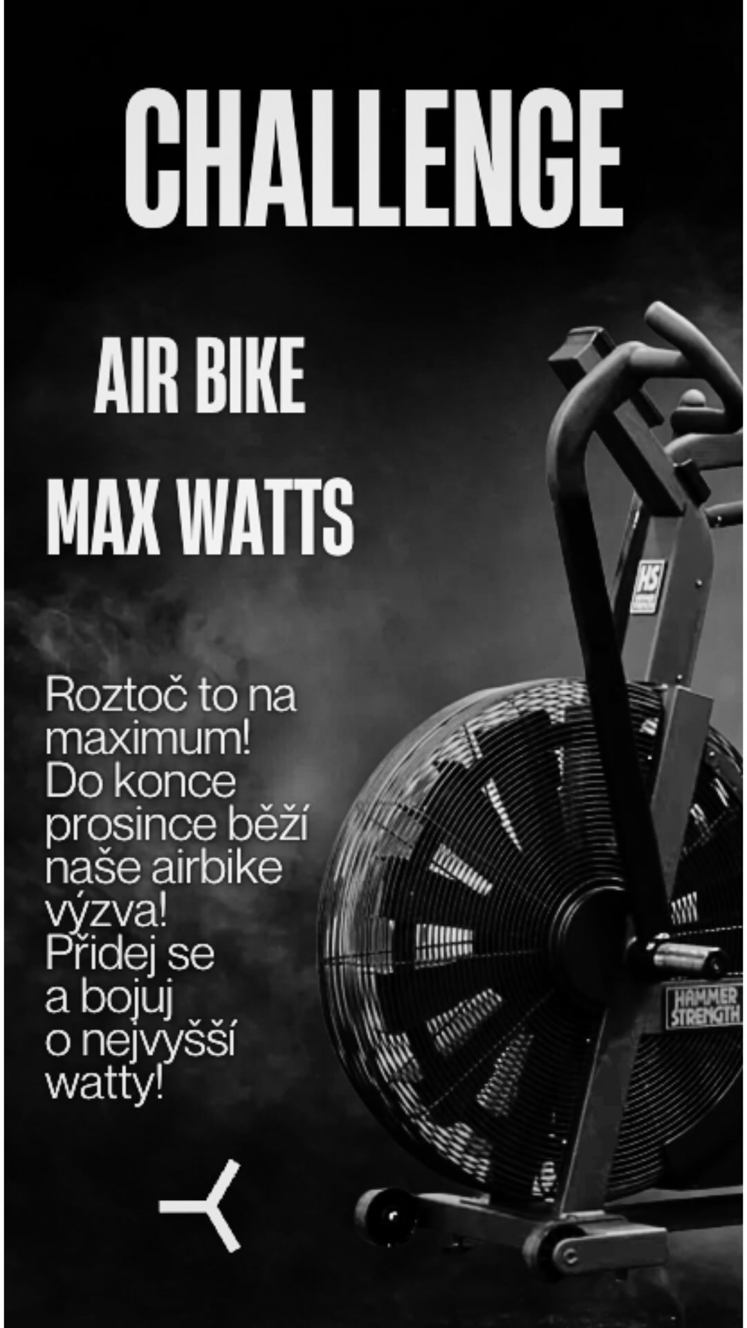 🔥C H A L L E N G E🔥
Airbike - Max watts!💪🏼
Myslíš si, že máš sílu, rychlost a výbušnost? 💪
Tak pojď do výzvy, kde jde jen o jedno číslo – kolik dokážeš vytočit MAXIMÁLNÍ počet wattů! 🚴♂️⚡
📍 Challenge probíhá v horním patře fitka. Tam na tebe čeká AirBike a tabulka rekordů 🔥
Krátký interval, maximální nasazení, žádné výmluvy. TROUFNEŠ SI? 👑
#watts #airbike #challenge #king #queen #skyfitnessclub #hammerstrenght #lifefitness