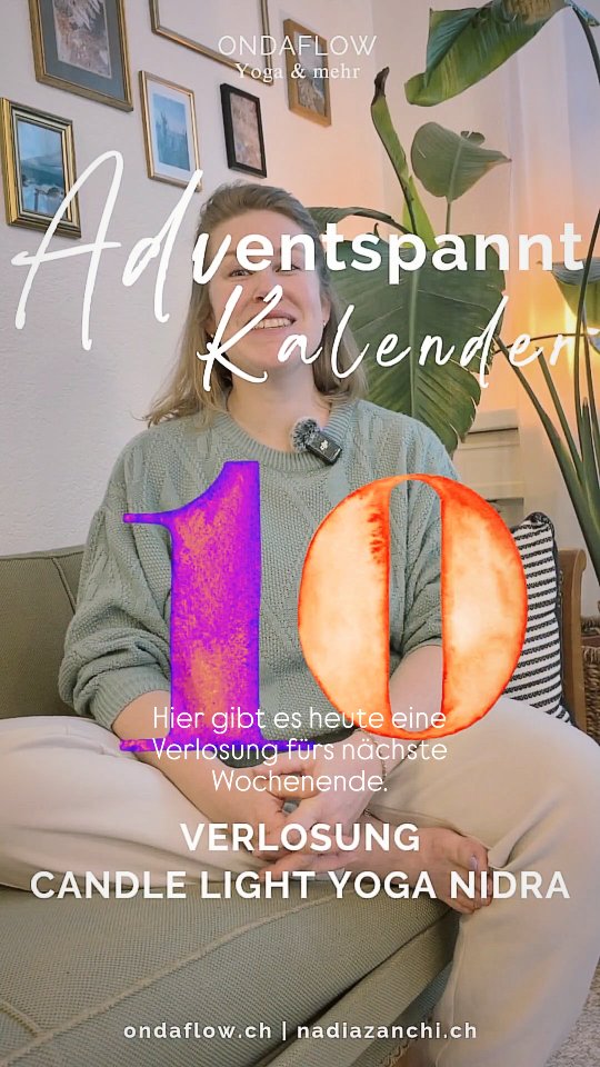 💫Türchen 10 | Verlosung Candle Light Yoga Nidra💫
Luisa @yoga_and_oil_balance begleitet dich achtsam und sanft in eine tiefe Entspannung. Im Kerzenmeer darst du abtauchen und loslassen.
Wir verlosen 2 Plätze für das Candle Light Yoga Nidra Special am kommenden Sonntag, 14. Dezember von 17.00 - 18.15 Uhr @ondaflow.ch
👉Schenk dem Beitrag ein Herz
👉Kommentiere mit 🕯, wenn du am Sonntag mit dabei sein möchtest.
👉Teilnahmeschluss heute 10.12. um Mitternacht
Gerne auch teilen, reposten & an Lieblingsmenschen weiterleiten, welchen sowas gut tun würde🎁
Ich wünsche allen viel Glück💜
#win
#yoganidra
#relax
#entspannung
#mindfulness
#yoga
#cooperation
#yogaeveryday