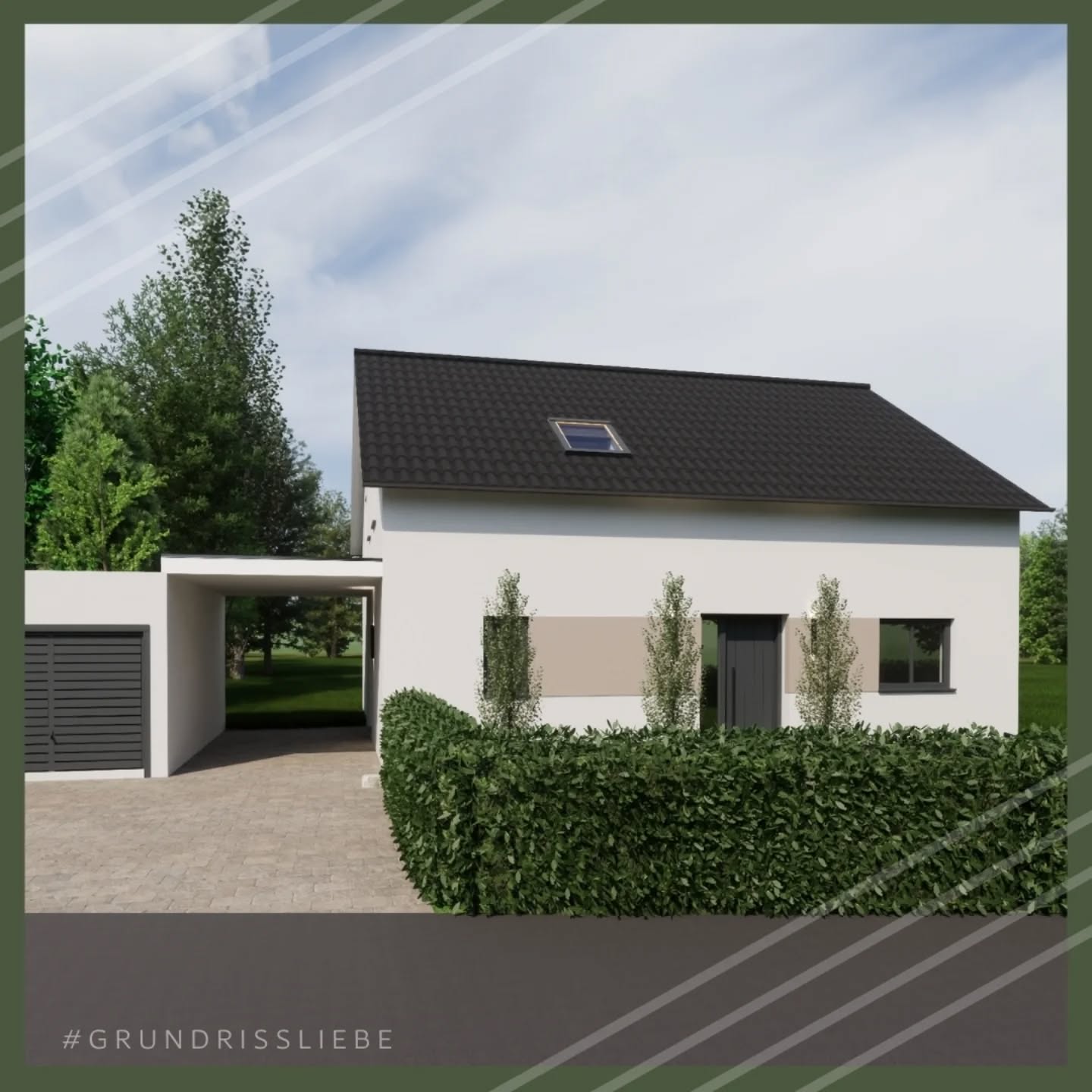 Einfamilienhaus mit Satteldach - 145m² Wohnfläche:
EG offen, hell, mit gerader Treppe als Highlight.
Trotz aller Offenheit bietet das Wohnzimmer einen gemütlichen Rückzugsort in dem sogar ein Kaminofen noch Platz findet.
Das Obergeschoss ist mit einem 130cm Kniestock dann zwar großzügig, aber eher funktionaler gestaltet.
Alle Wünsche konnten gut untergebracht werden: große Ankleide, 2 schöne Kinderzimmer mit Platz für Schränke und auch eine große, bodengleiche Dusche.
Also verzagt nicht, nur weil ein Kniestock vorgeschrieben ist - auch mit diesem können viele Wünsche super untergebracht werden 😁
#grundrissliebe #fertighausWeiss #Hausbau #Neubau #Grundrissplanung Holzhaus Kniestock Baurecht Planung Grundriss Architektur instaarchitecture interiordesign