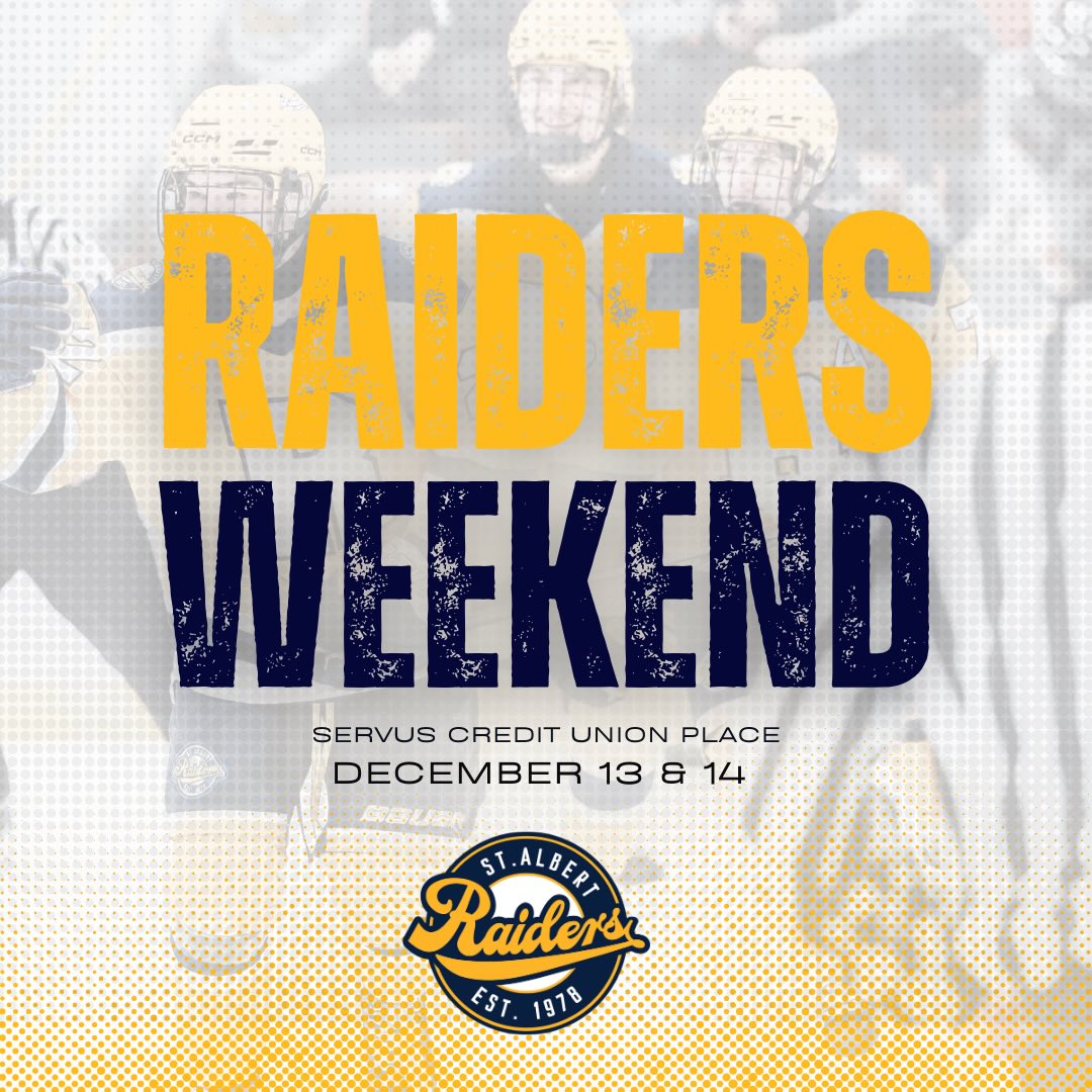 It’s Raiders Weekend!
12 of our 14 teams are hitting the ice over two action-packed days at Servus Credit Union Place — plus a special shout-out to:
The @st.albertslash competing at the Mandi Schwartz Tournament in Regina
& the @staraiderscrusaders , on the road in BC this weekend!
This weekend will also feature a head-to-head match up between our U11 AA Jr Raiders teams on Saturday at 2:15pm.
But Raiders Weekend is about more than hockey — it’s about community, leadership, and giving back.
Across our program, teams are stepping forward with wonderful community support initiatives. From Food Bank collections, mitten drives, to Sports Central donations.
Stay tuned to social media to follow every moment - our hearts are truly full.