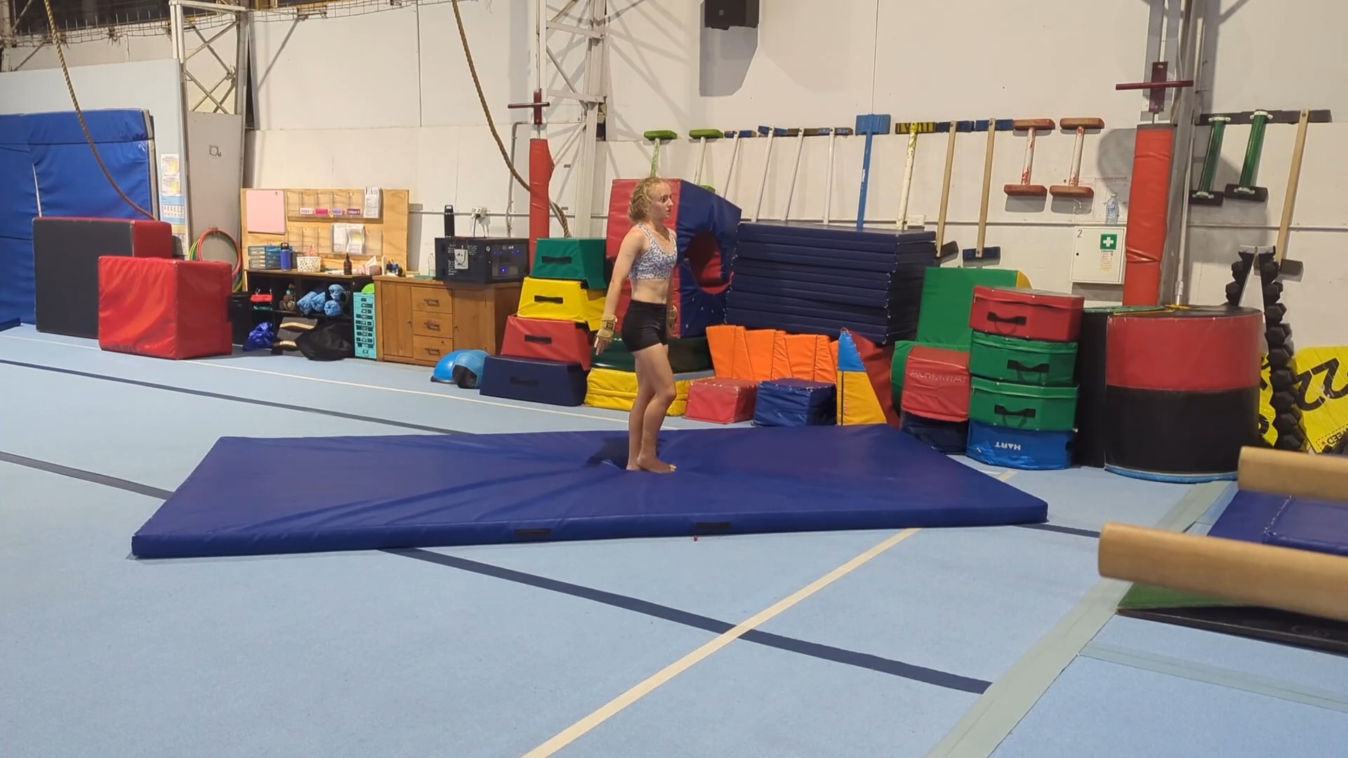 Big shoutout to this superstar who just nailed her first handspring front layout full twist! 🚀🤸♀️ Congratulations, Madi (from the League 4 competitive team)! 🎉The sky is NOT the limit for this girl, who just keeps flying higher and higher! Want to replay it 100 times.