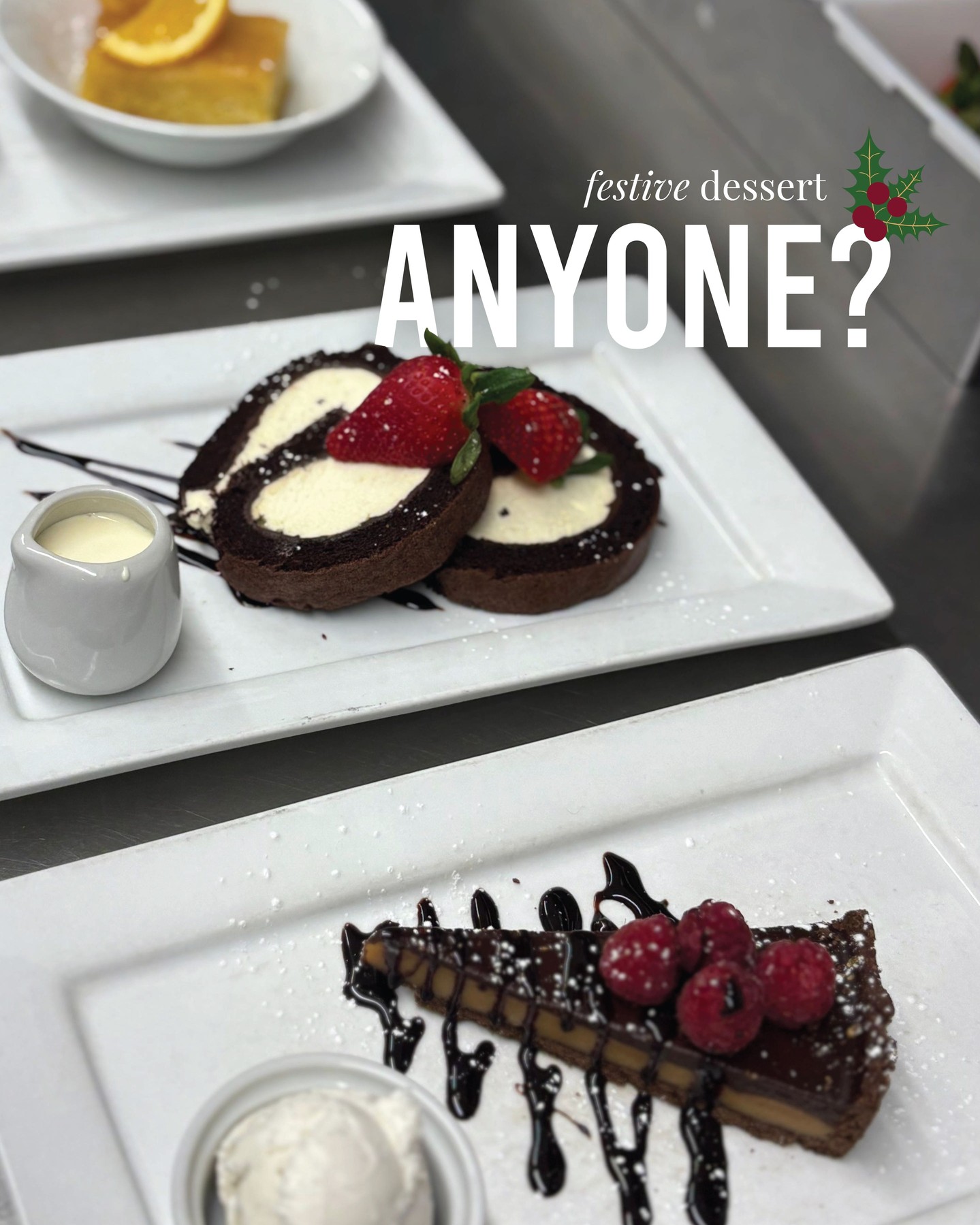 A festive feast isn’t complete without something sweet ✨ and there's only 1 week left before these disappear of the menu until next festive season!!
From classic Christmas pudding with brandy sauce to decadent chocolate roulade, zesty marmalade pudding, our indulgent Trillionaire’s Tart and a Trio of Artisan Cheeses…
Your perfect festive finale awaits 🍰🎄
Visit us before Christmas before it's too late! Book via our website (link in our bio) or call us ☎️
Epsom: 01372 721309
Cheam: 0208 394 2000
Tadworth: 01737 353529
Brockham: 01737 845101
Oxted: 01883 722207
#grumpymole #thegrumpymole #festiveparties #workparties #christmasparties #christmaspudding #roulade #icecream #chocolatetart