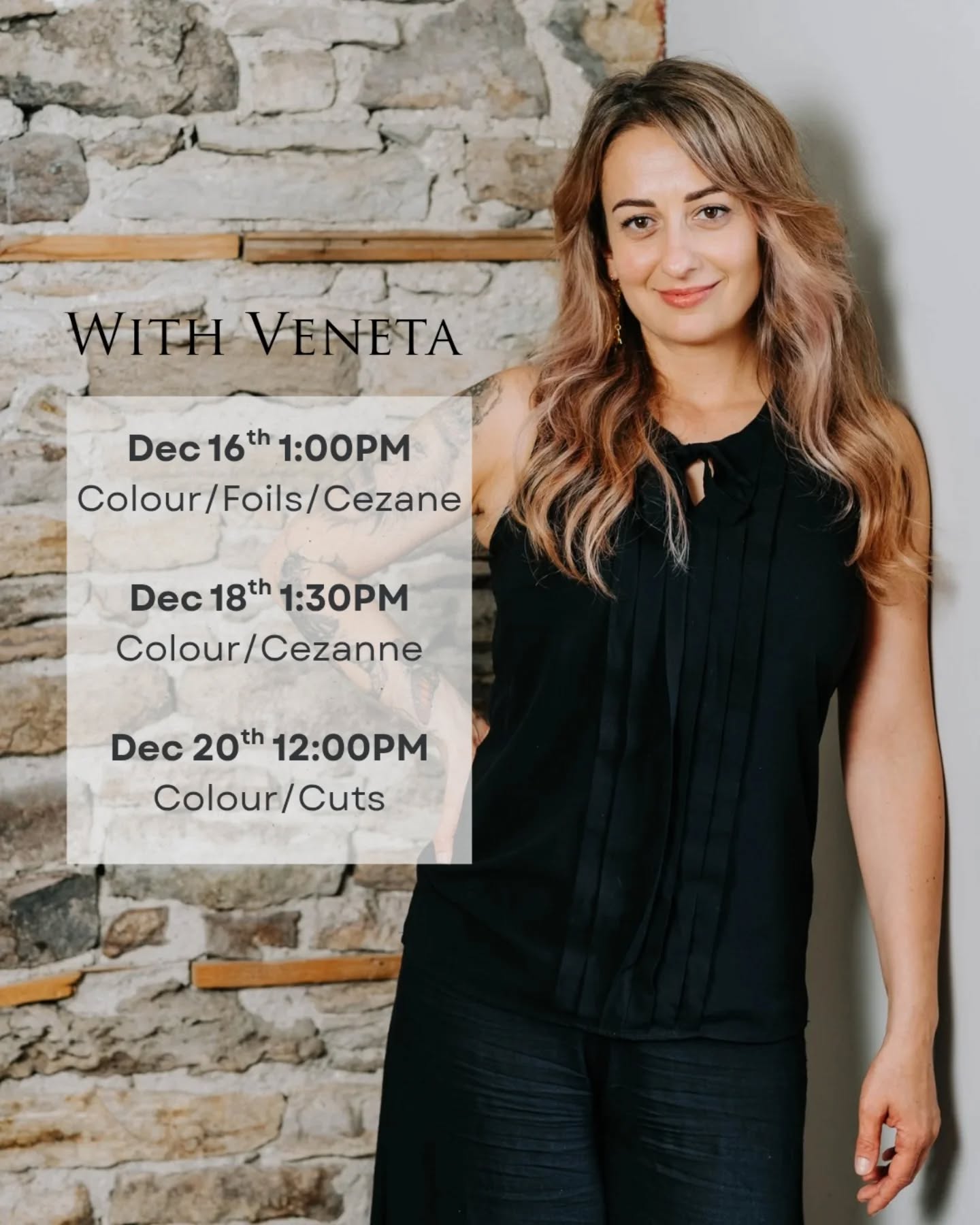 Still need your holiday glow-up? A few last-minute spots just opened—call or DM to grab one!
613.201.6079